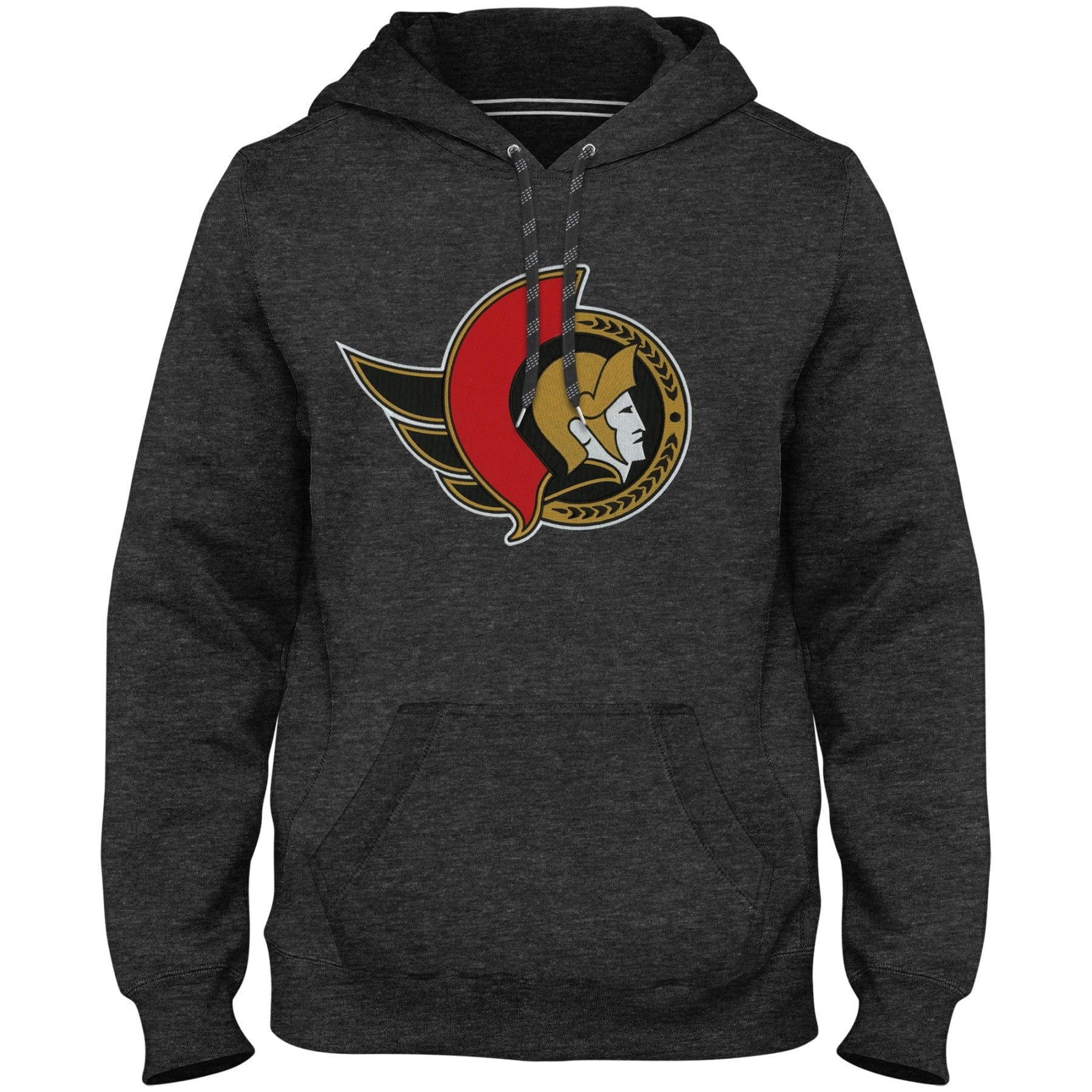 Ottawa Senators NHL Bulletin Men's Charcoal Express Twill Logo Hoodie