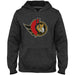 Ottawa Senators NHL Bulletin Men's Charcoal Express Twill Logo Hoodie