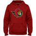 Ottawa Senators NHL Bulletin Men's Red Express Twill Logo Hoodie