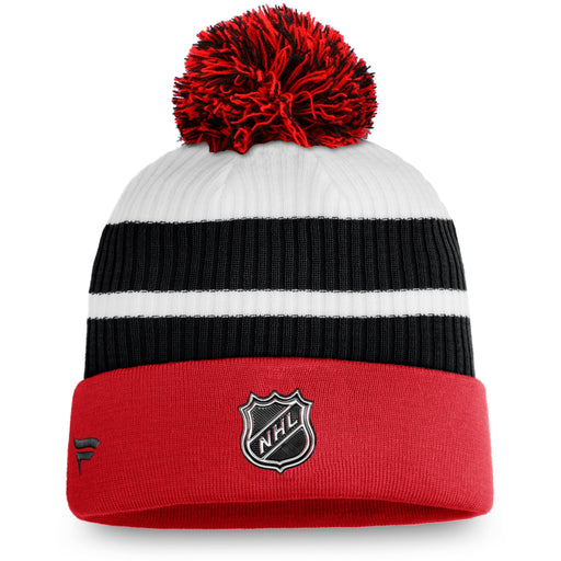 Ottawa Senators NHL Fanatics Branded Men's Red/Black Special Edition Cuff Pom Knit Hat