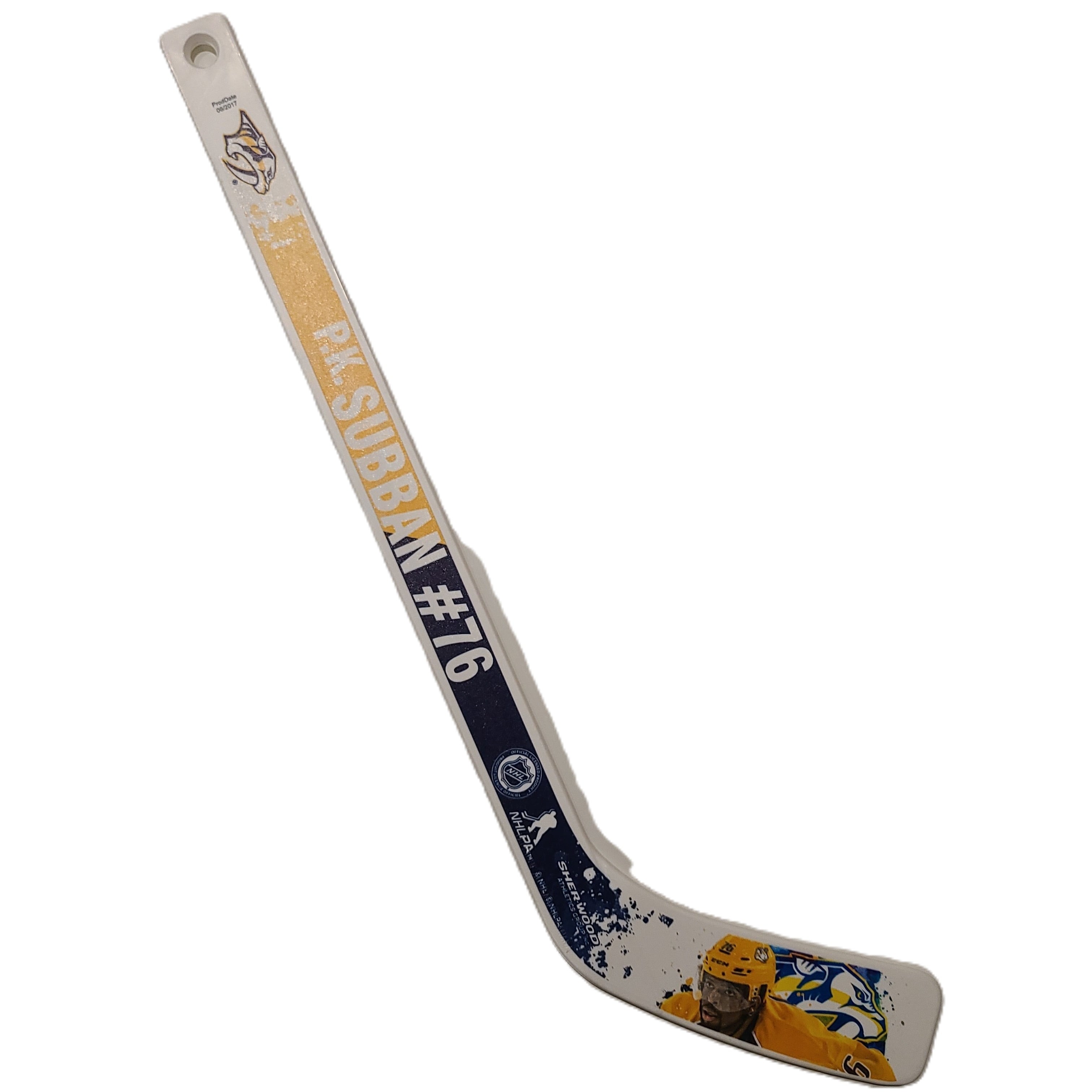 PK Subban Nashville Predators NHL Inglasco Player Mini bâton en plastique