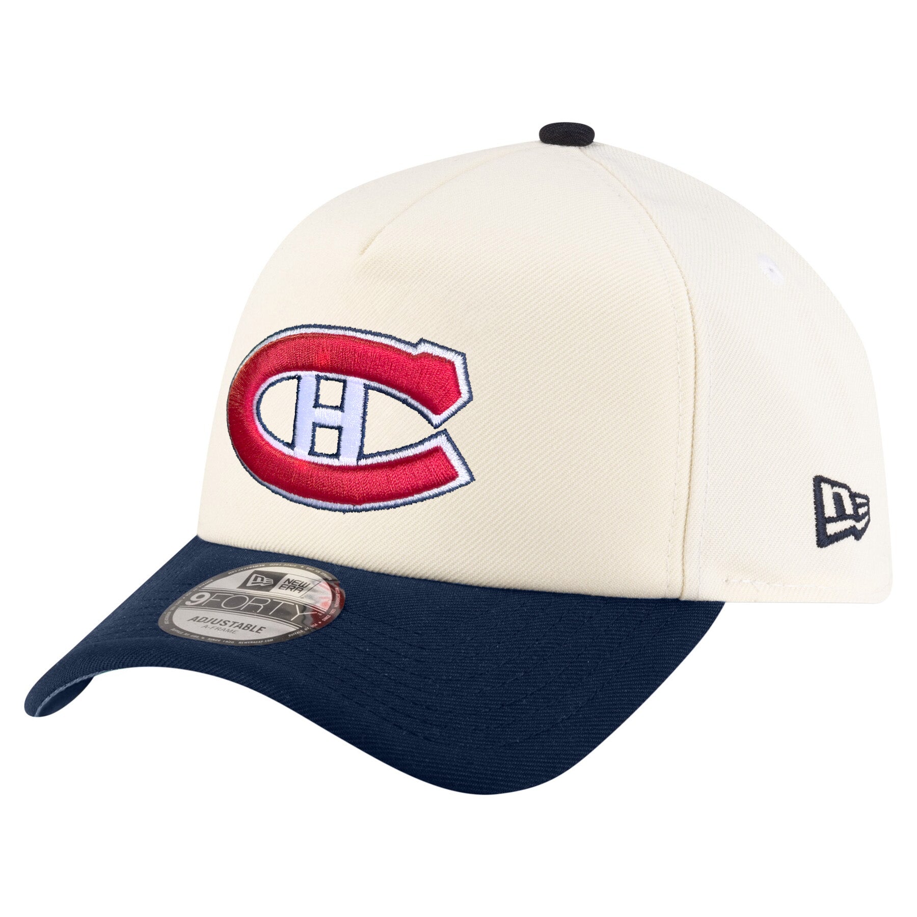 Casquette snapback New Era 9Forty pour homme, beige royal, collection Vintage, des Canadiens de Montréal (NHL)