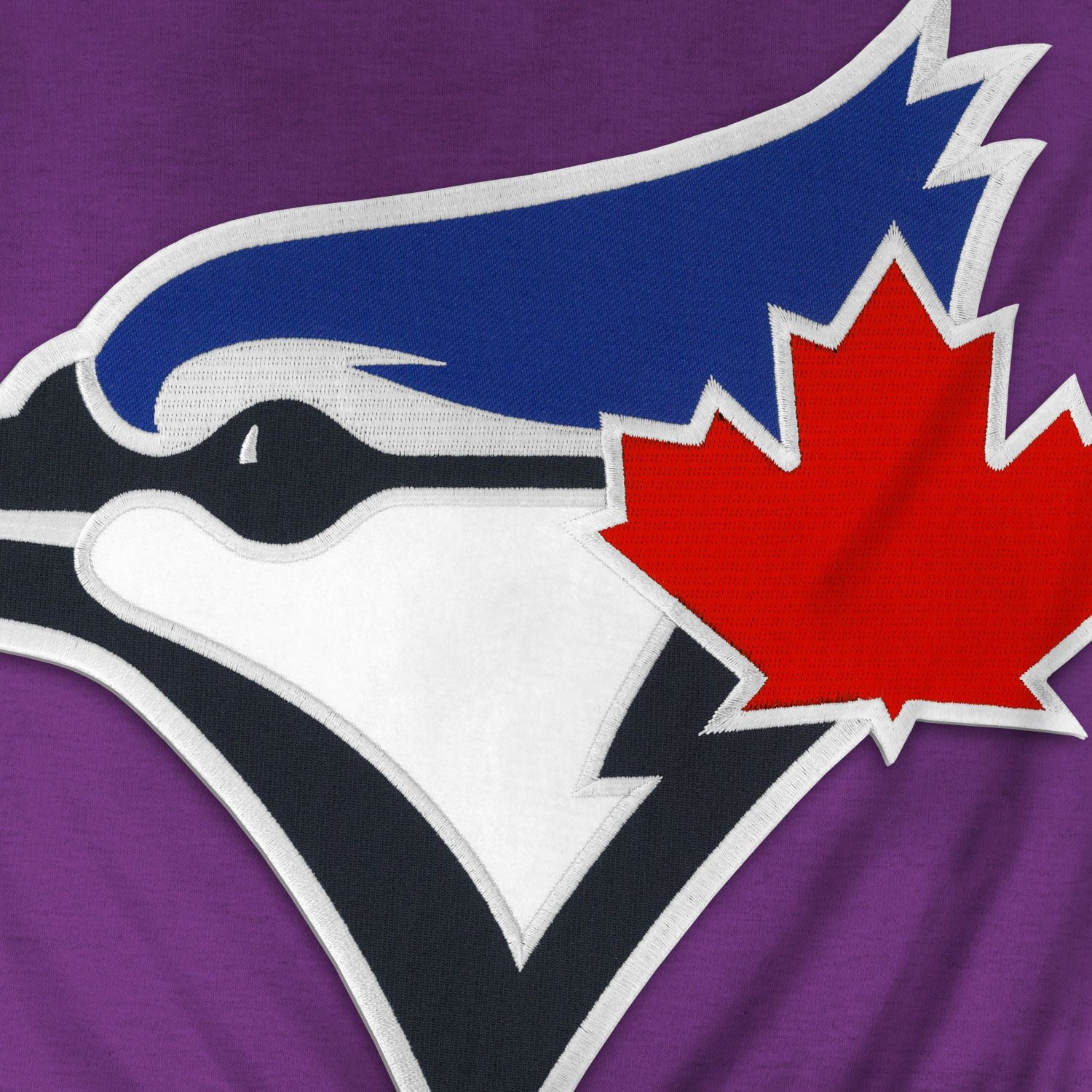 Toronto Blue Jays MLB Bulletin Sweat à capuche violet Express en sergé avec logo Birdhead pour hommes