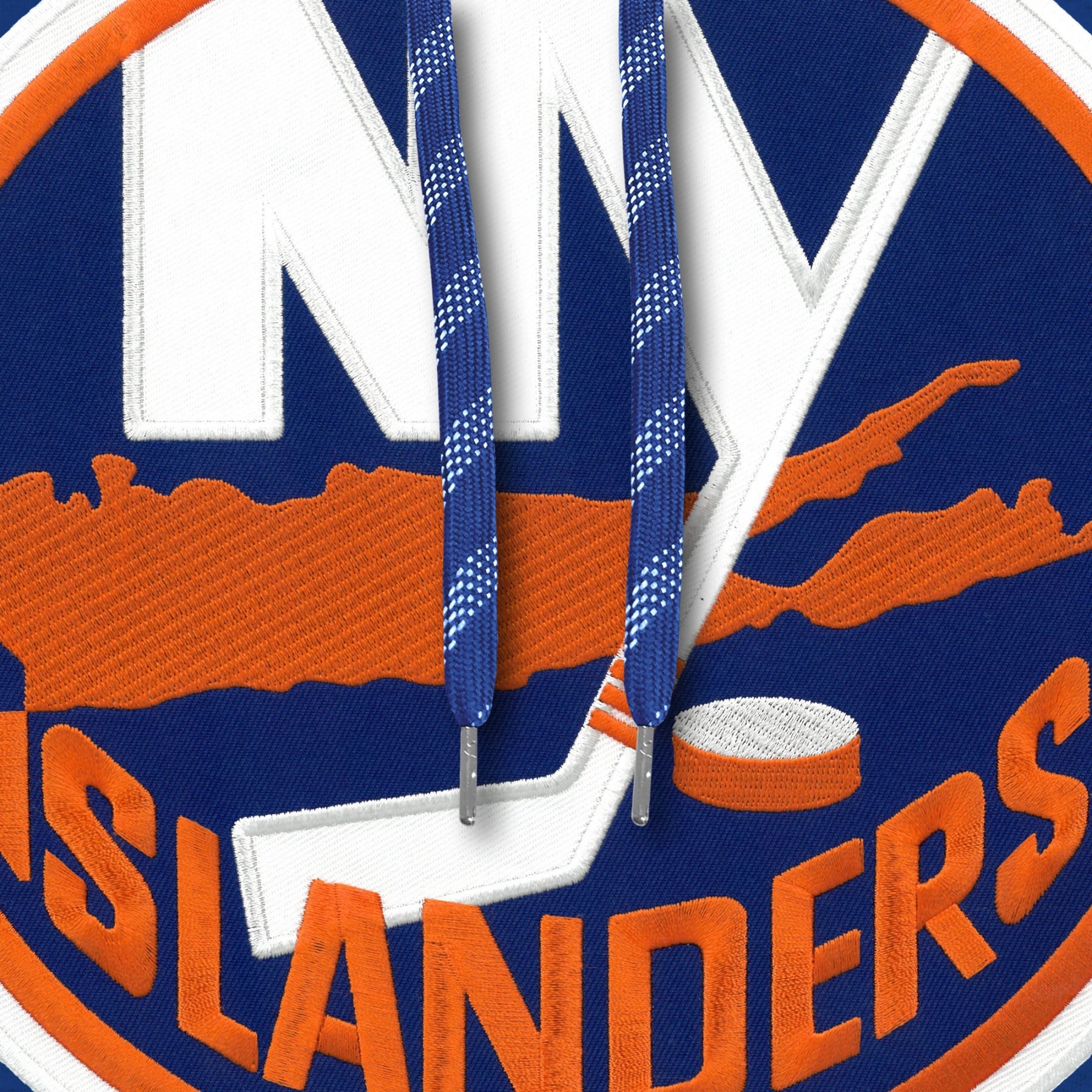 Sweat à capuche avec logo en sergé bleu royal Express NHL Bulletin des Islanders de New York pour hommes