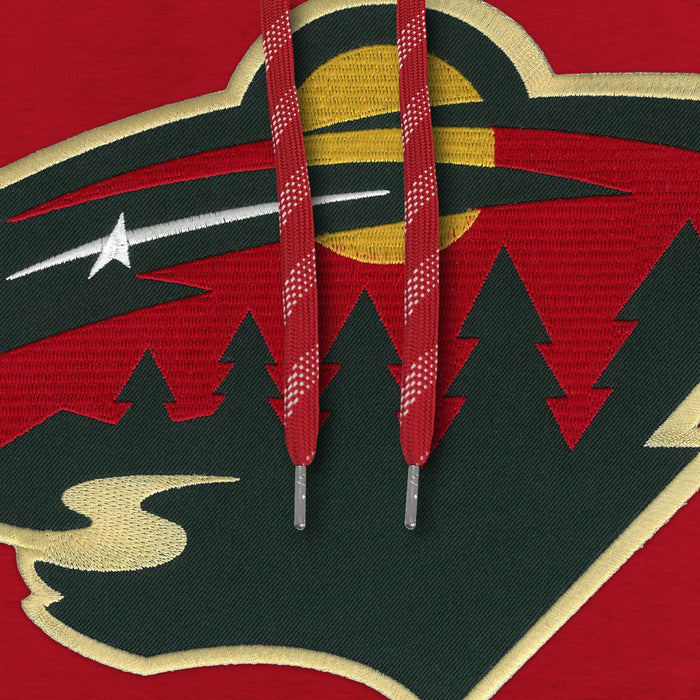 Minnesota Wild NHL Bulletin Men's Red Express Twill Logo Hoodie