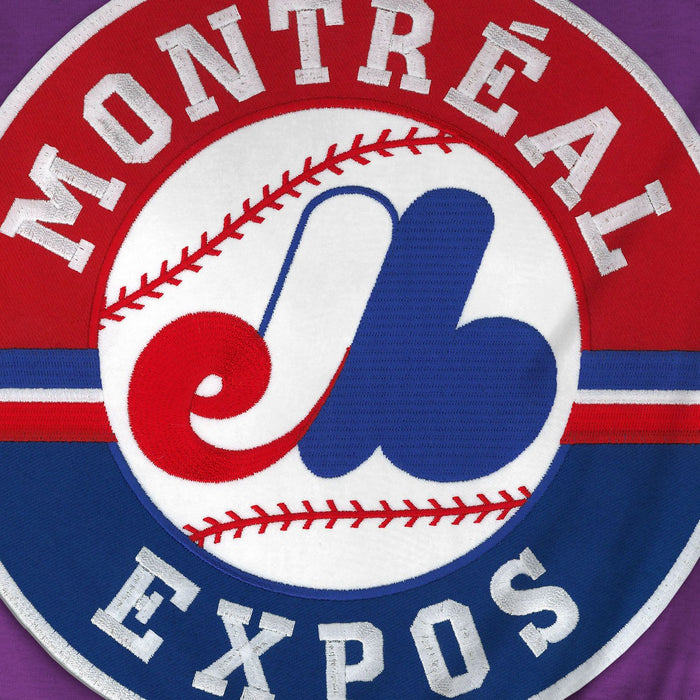 Montreal Expos MLB Bulletin Men's Purple 1992-2004 Cooperstown Express Twill Logo Hoodie