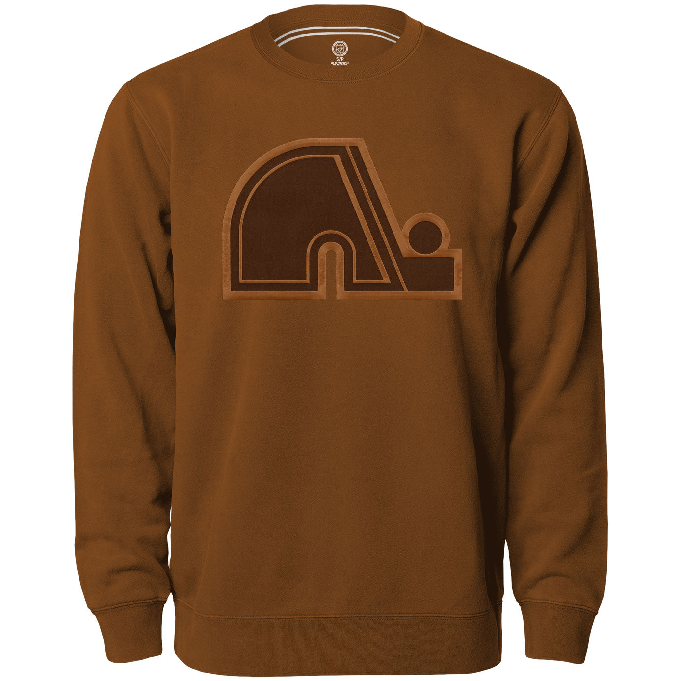Quebec Nordiques NHL Bulletin Men's Dune Twill Tonal Logo Express Crew Sweater