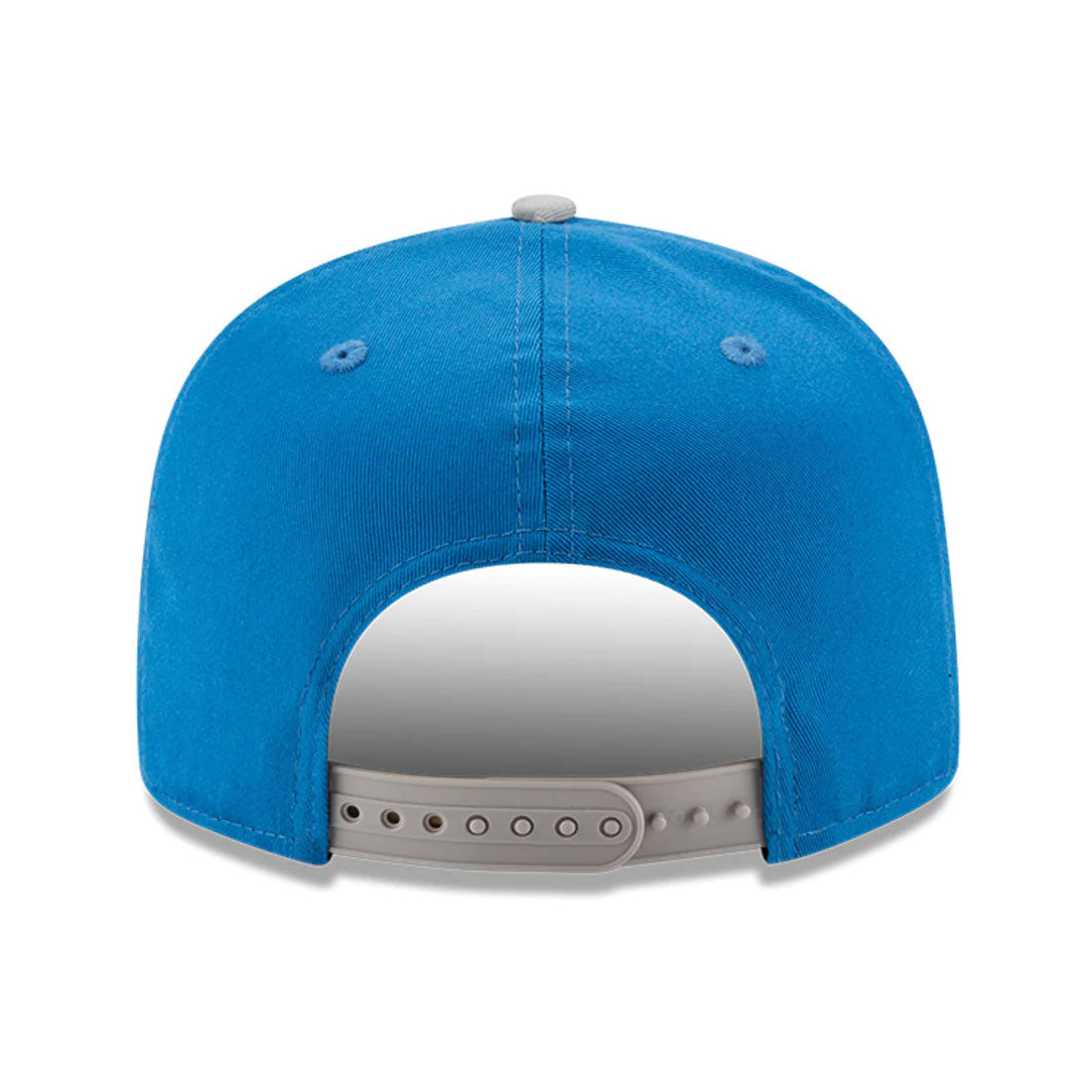 Casquette à visière plate 9Fifty Basic Snapback bicolore bleu/blanc pour homme des Detroit Lions NFL New Era