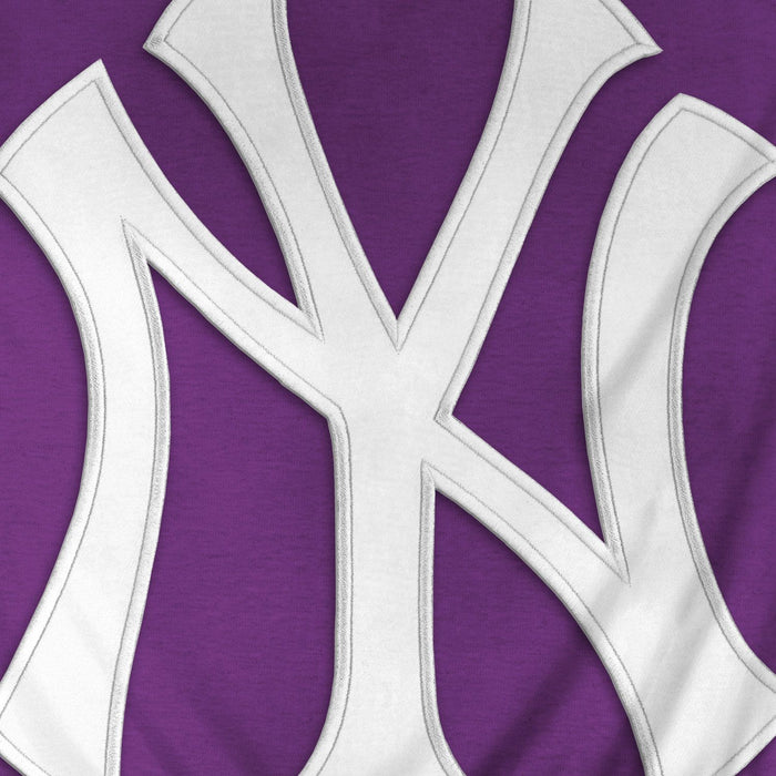 New York Yankees MLB Bulletin Men's Purple Express Twill Logo Hoodie