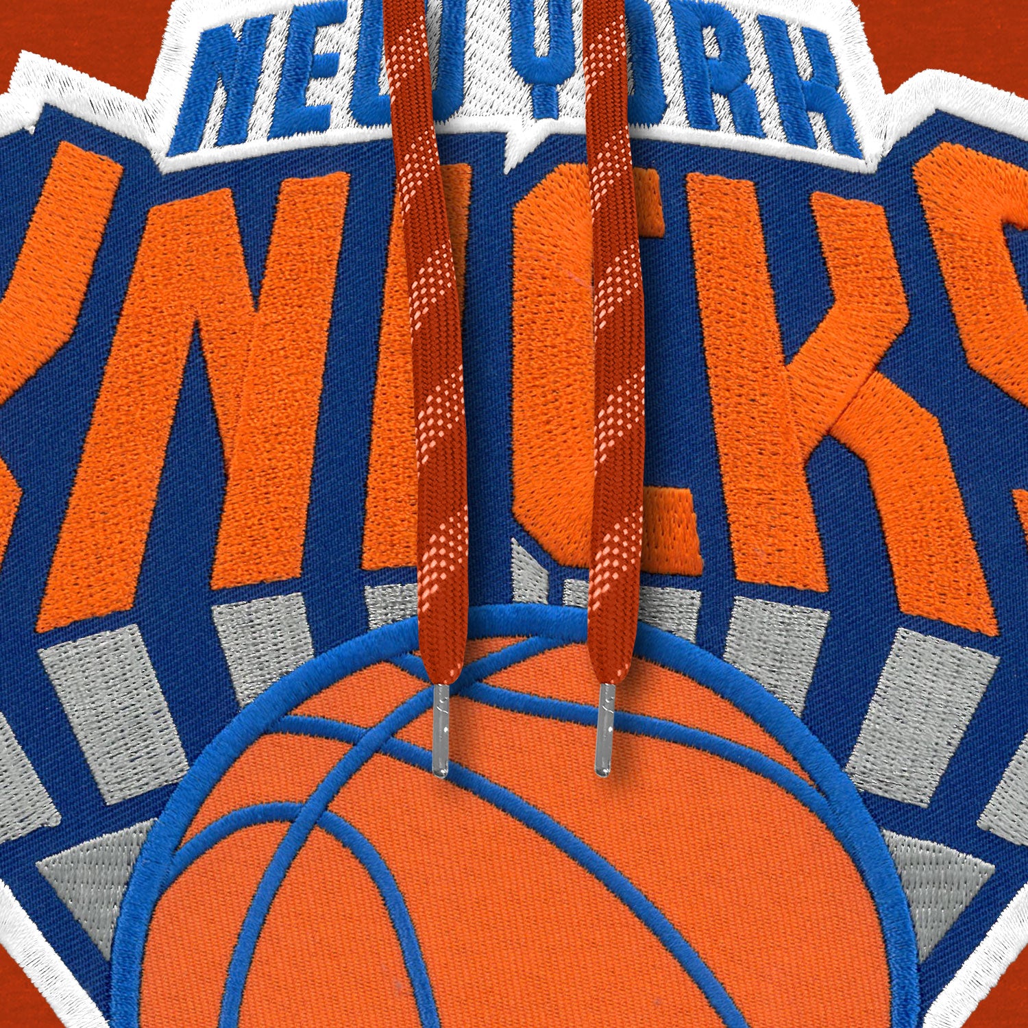 New York Knicks NBA Bulletin Sweat à capuche orange à logo en sergé Express pour hommes