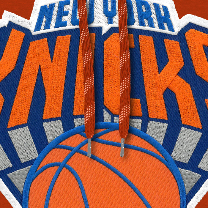 New York Knicks NBA Bulletin Men's Orange Express Twill Logo Hoodie