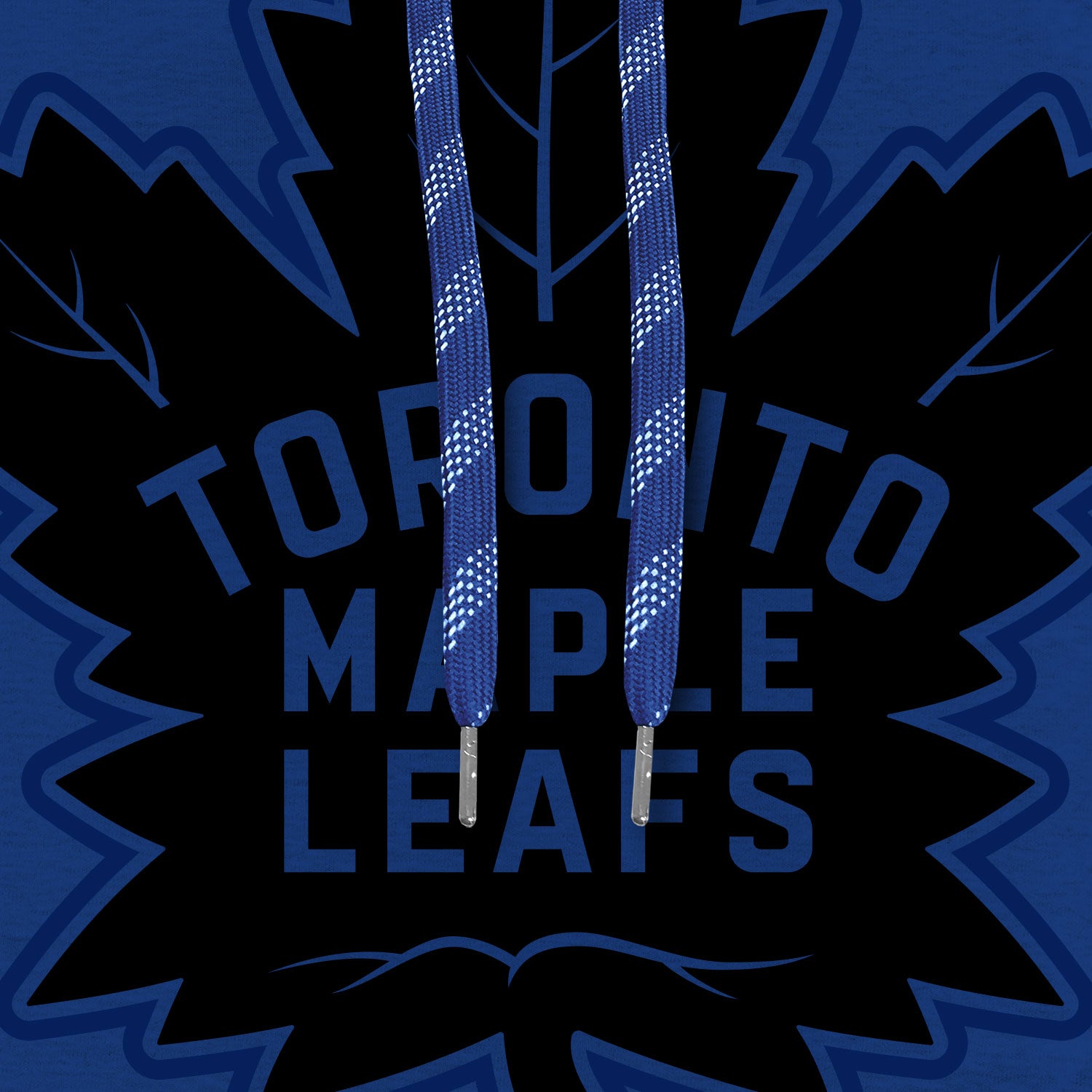 Toronto Maple Leafs NHL Bulletin Men's Royal Blue Back in Black Express Twill Logo Hoodie