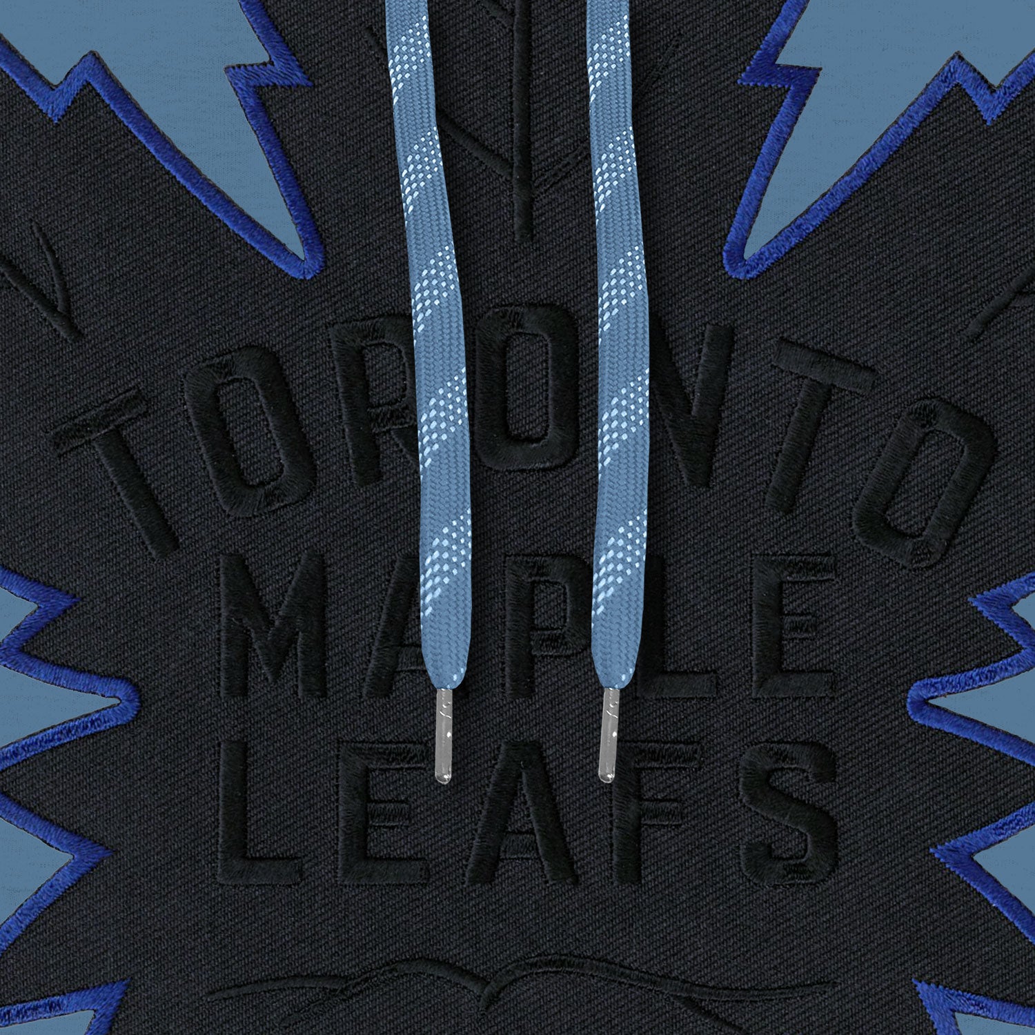 Toronto Maple Leafs NHL Bulletin Sweat à capuche bleu clair avec dos en noir pour homme avec logo en sergé Express