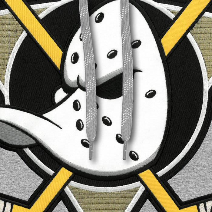 Anaheim Ducks NHL Bulletin Men's Athletics Grey Express Twill Logo Hoodie