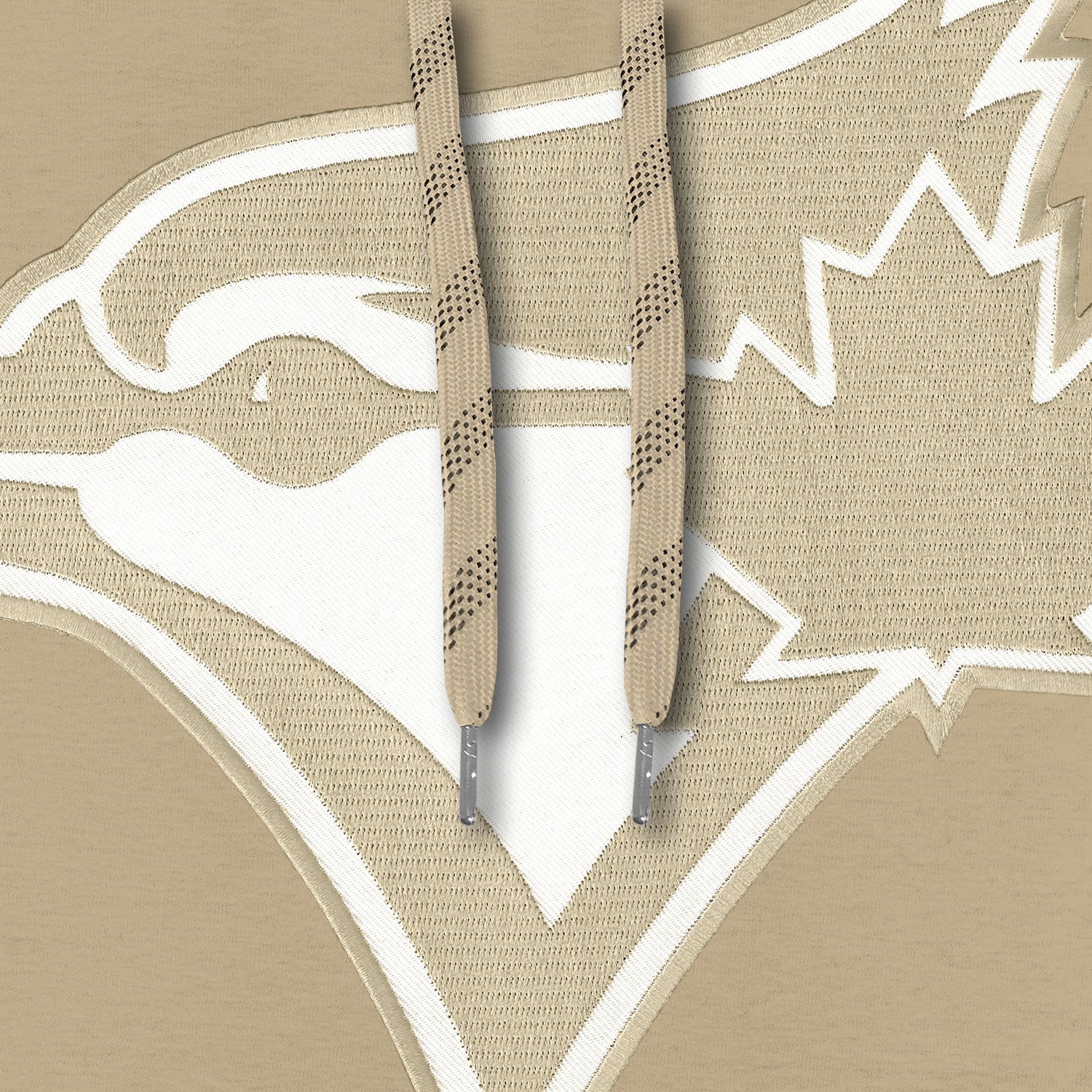 Toronto Blue Jays MLB Bulletin Men's Wheat Tonal Twill Logo Hoodie