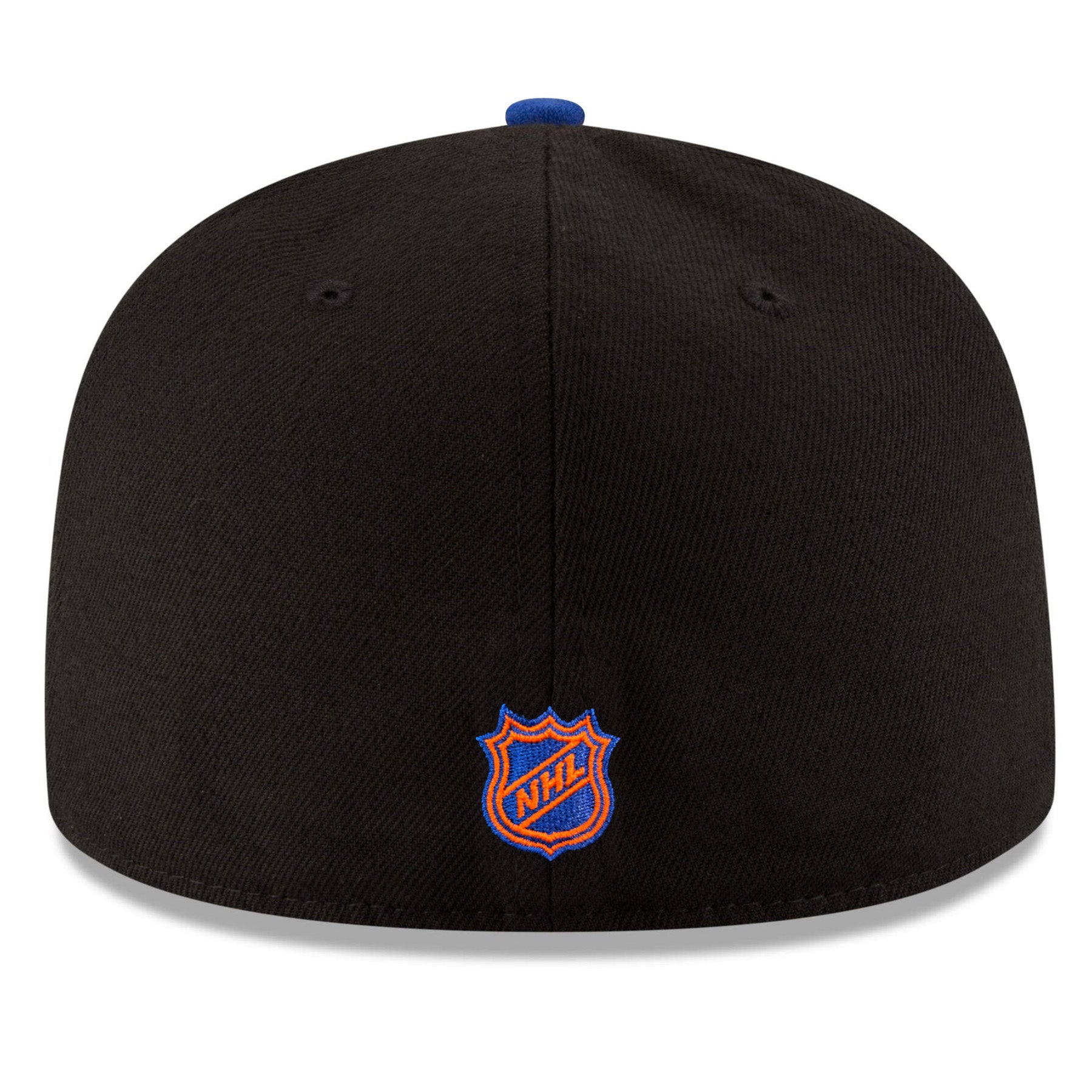Edmonton Oilers NHL New Era Men's Black Royal Two Tone 59Fifty Fitted Hat