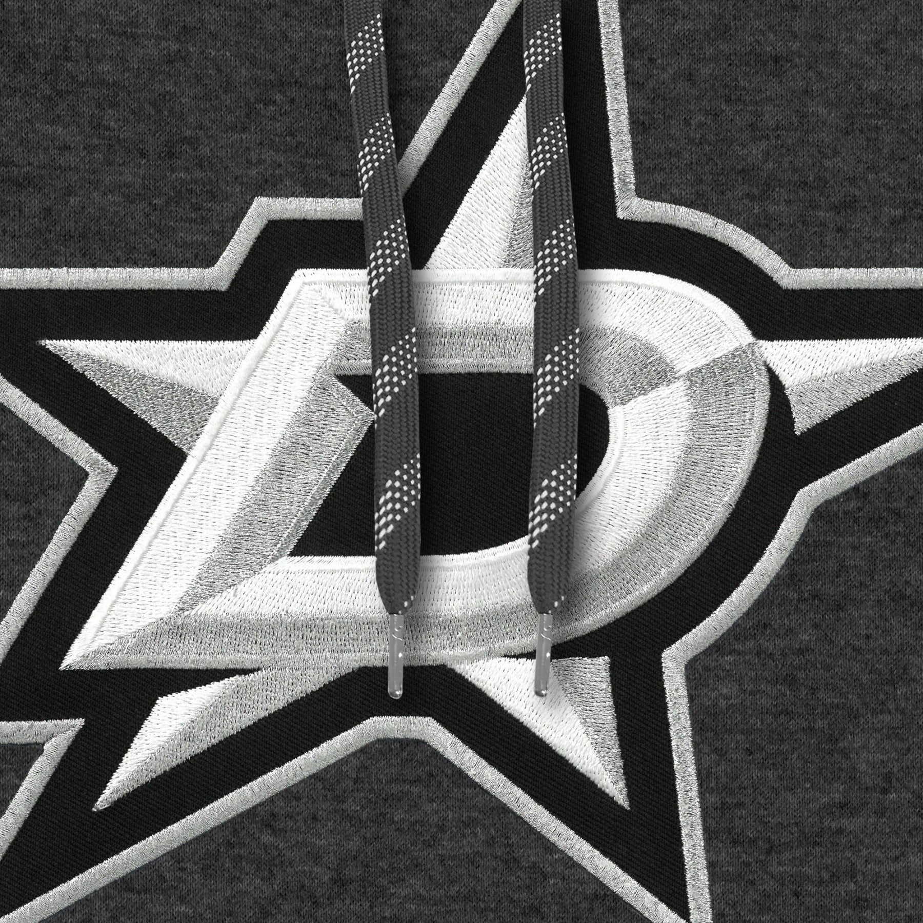 Sweat à capuche avec logo en sergé Charcoal Express des Stars de Dallas NHL Bulletin pour hommes