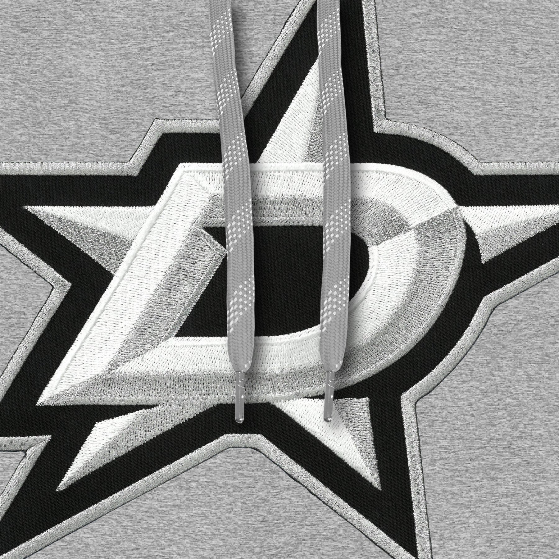 Sweat à capuche avec logo en sergé Express gris athlétique des Stars de Dallas NHL Bulletin pour hommes