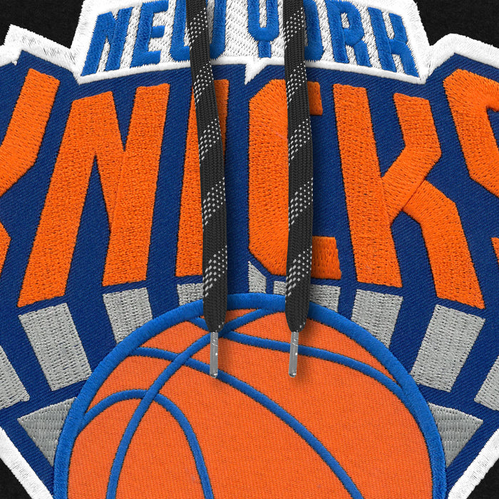 New York Knicks NBA Bulletin Men's Black Express Twill Logo Hoodie