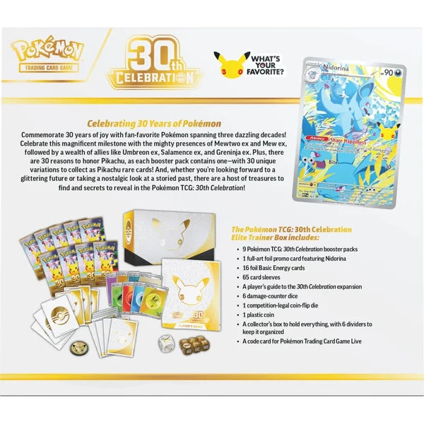 Pokémon TCG 30th Celebration Elite Trainer Box