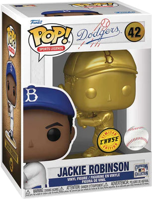 Figurine en vinyle Jackie Robinson Brooklyn Dodgers MLB Funko POP Legends Chase Edition