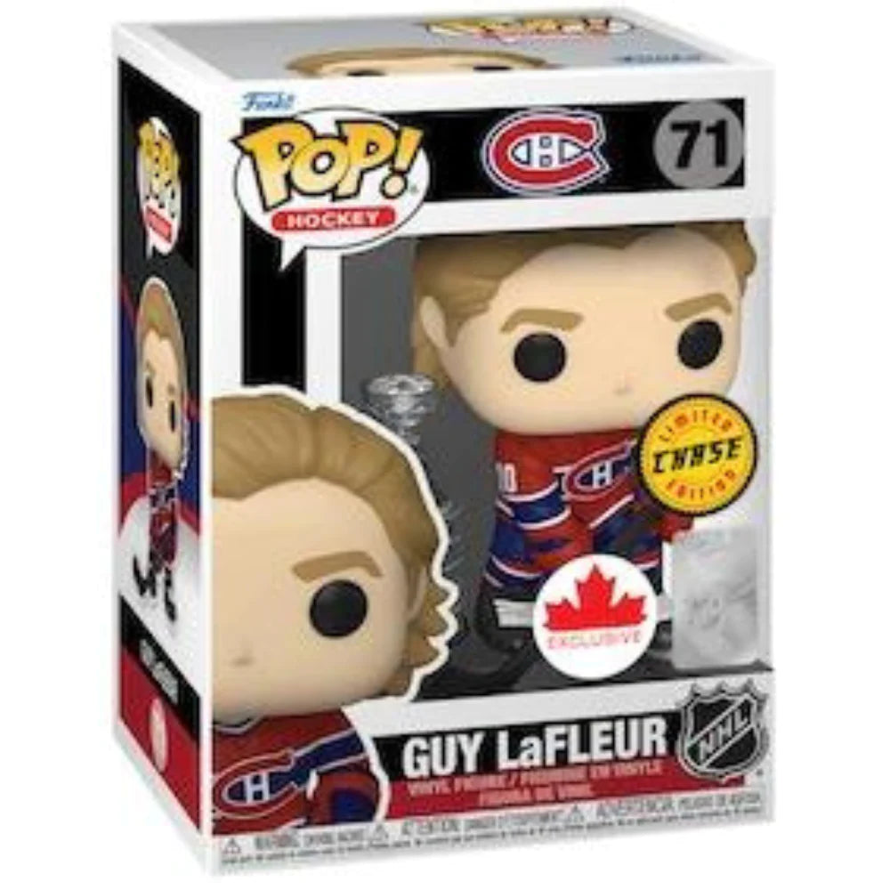 Figurine en vinyle Funko POP Chase Edition des Canadiens de Montréal de Guy Lafleur