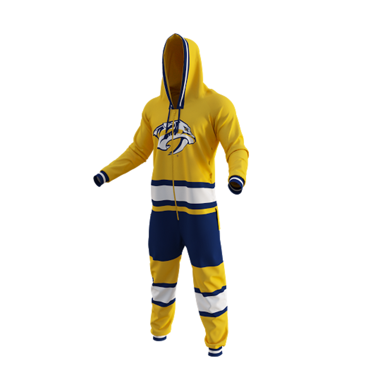 Nashville Predators NHL Hockey Sockey Men's Yellow Team Uniform Onesie