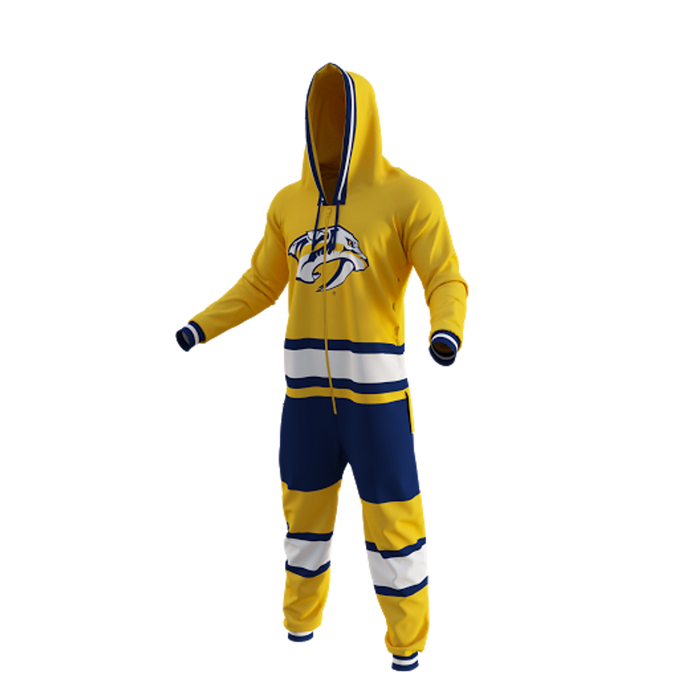 Nashville Predators NHL Hockey Sockey Men's Yellow Team Uniform Onesie