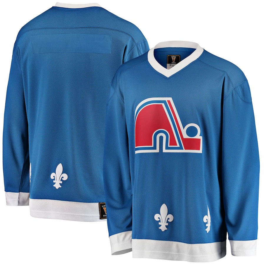 Quebec Nordiques NHL Fanatics Branded Men's Light Blue Vintage Premier Breakaway Jersey