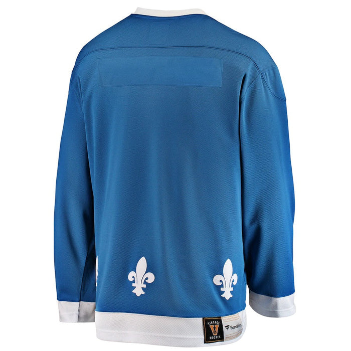 Quebec Nordiques NHL Fanatics Branded Men's Light Blue Vintage Premier