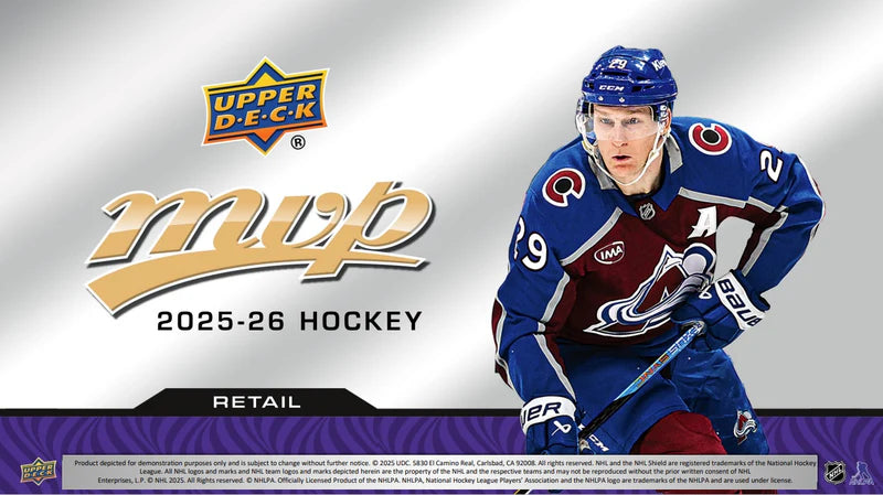 NHL Upper Deck MVP Hockey 2025-2026 Retail Box Trading Cards