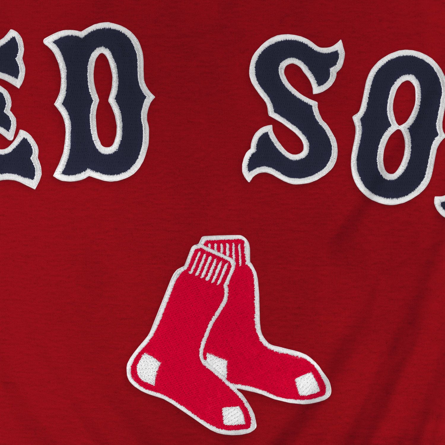 Boston Red Sox MLB Bulletin Men's Red Express Twill Home Field Hoodie