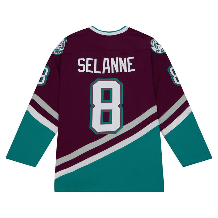 Adidas Anaheim Ducks No13 Teemu Selanne Purple Authentic Fights Cancer Stitched NHL Jersey