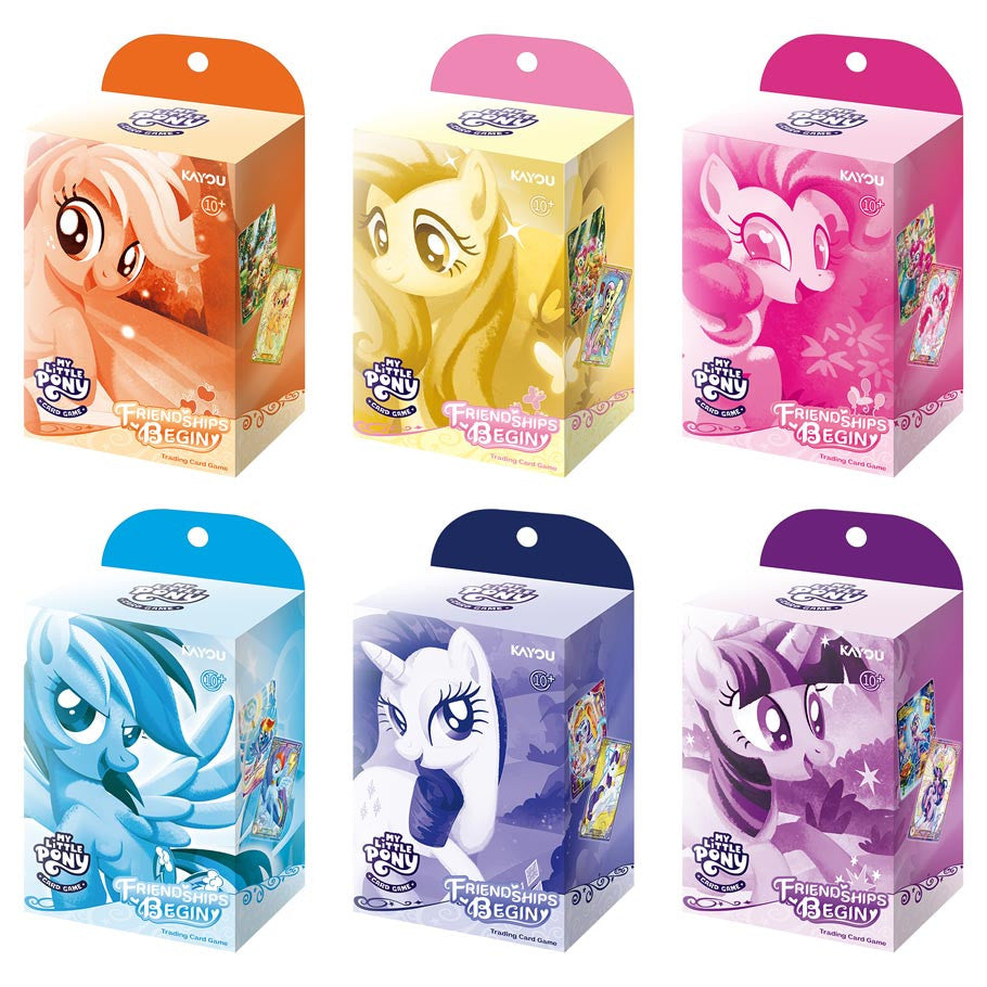 My Little Pony KAYOU Trading Card Game Friendships Begin Starter Deck Assortment (6)
