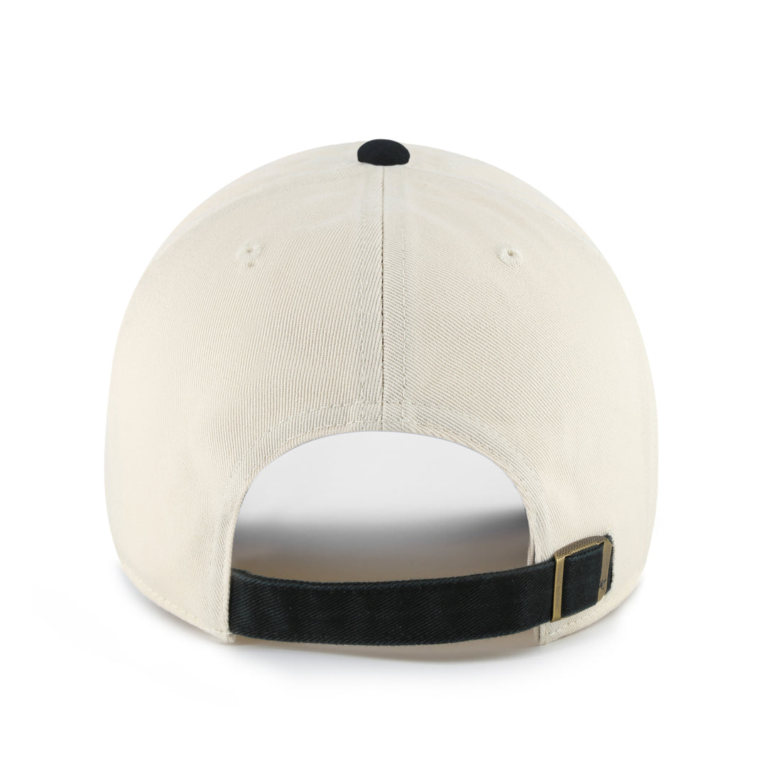 Casquette ajustable Hockey Canada IIHF 47 Brand beige/noir pour homme, logo Sure Shot Clean Up 2002
