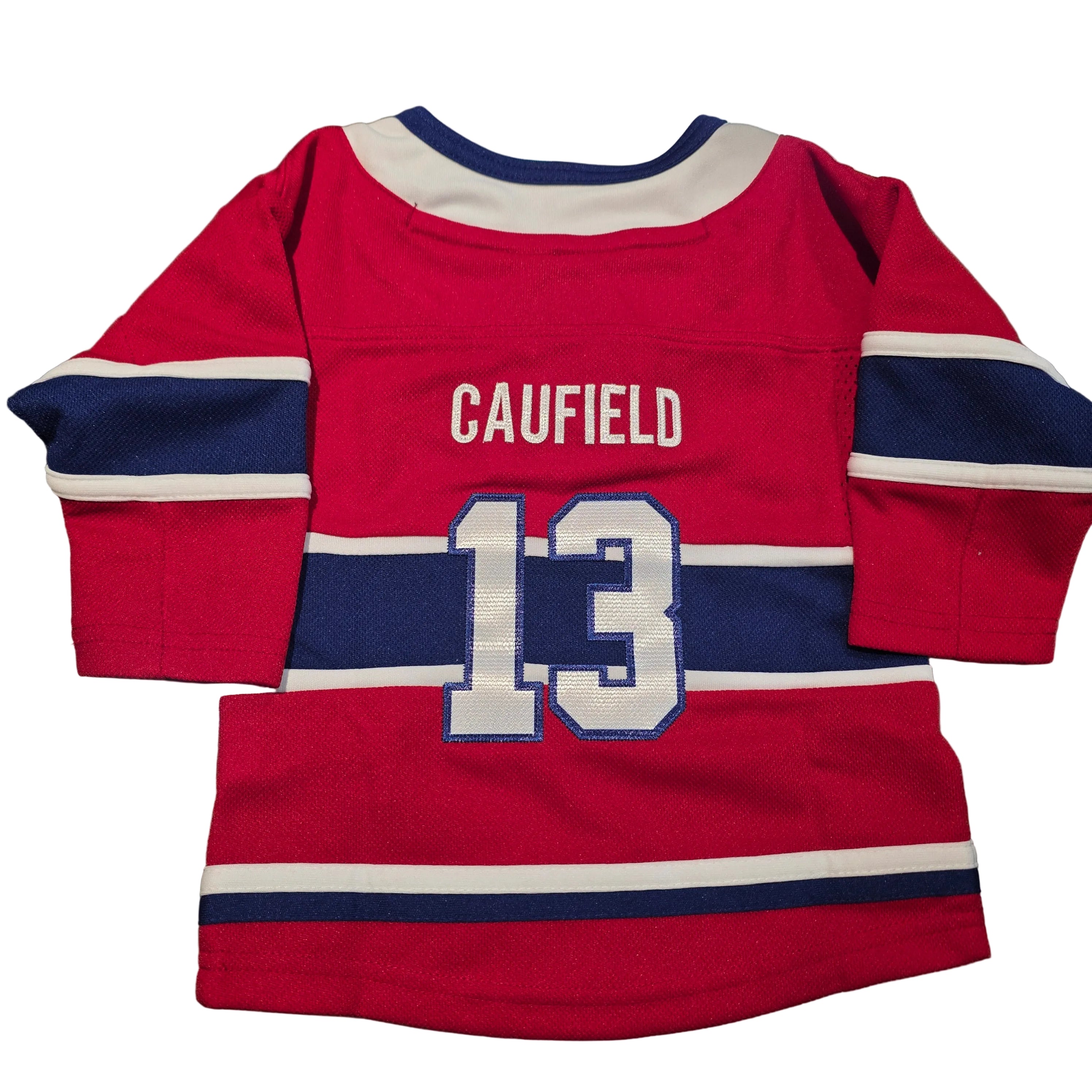 Cole Caufield Montreal Canadiens NHL Outerstuff Kids Red Premier Jersey