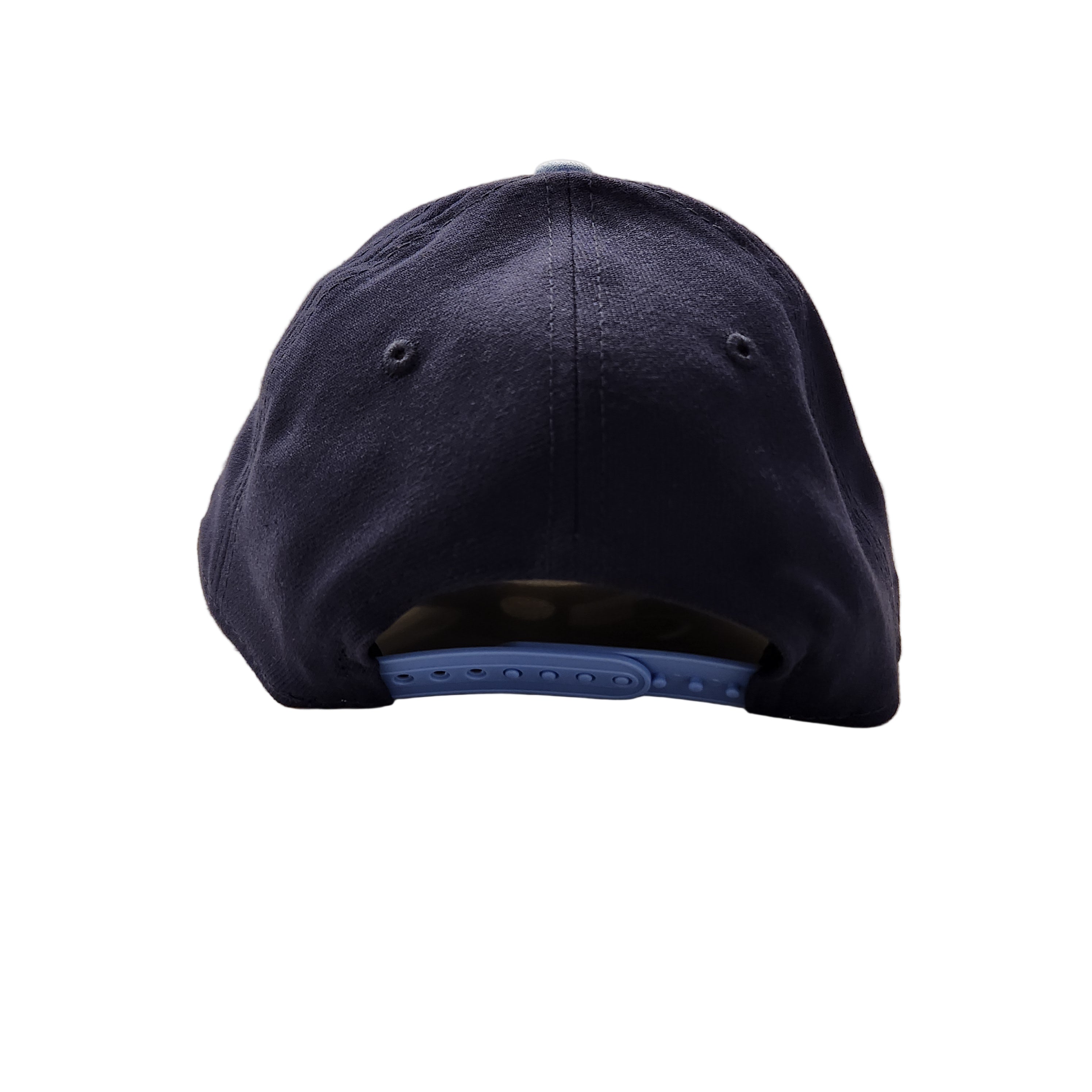 Casquette snapback extensible New Era 9Forty M-Crown pour homme, bleu marine/bleu royal, aux couleurs des Blue Jays de Toronto (MLB).