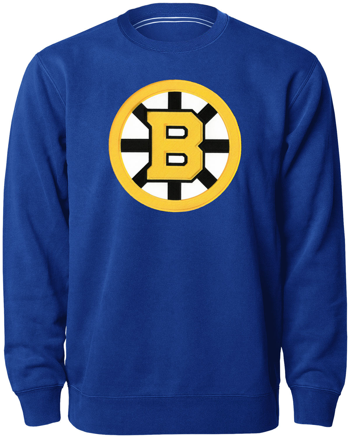 Chandail à col rond Express avec logo en sergé royal des Bruins de Boston NHL Bulletin pour hommes