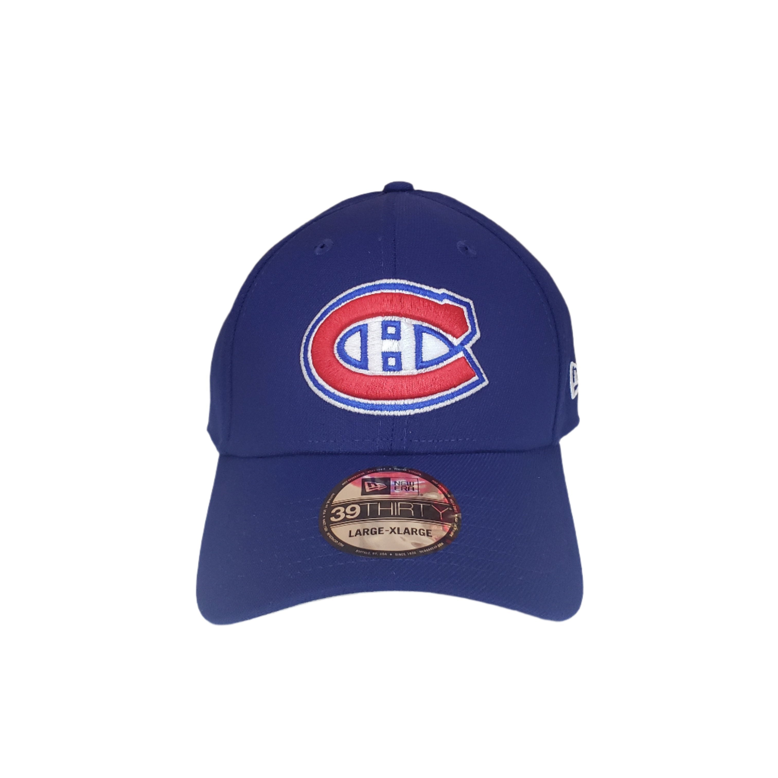 Montreal Canadiens NHL New Era Men's Royal Blue 39Thirty Team Classic Stretch Fit Hat