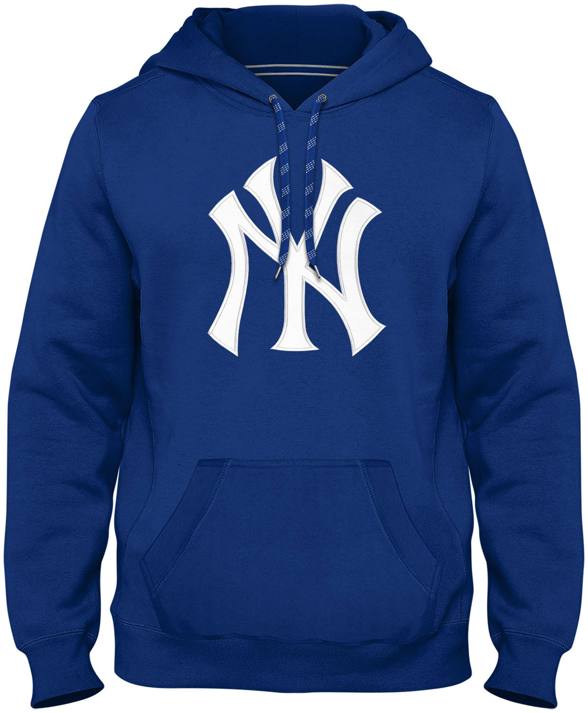 New York Yankees MLB Bulletin Men's Royal Express Twill Logo Hoodie