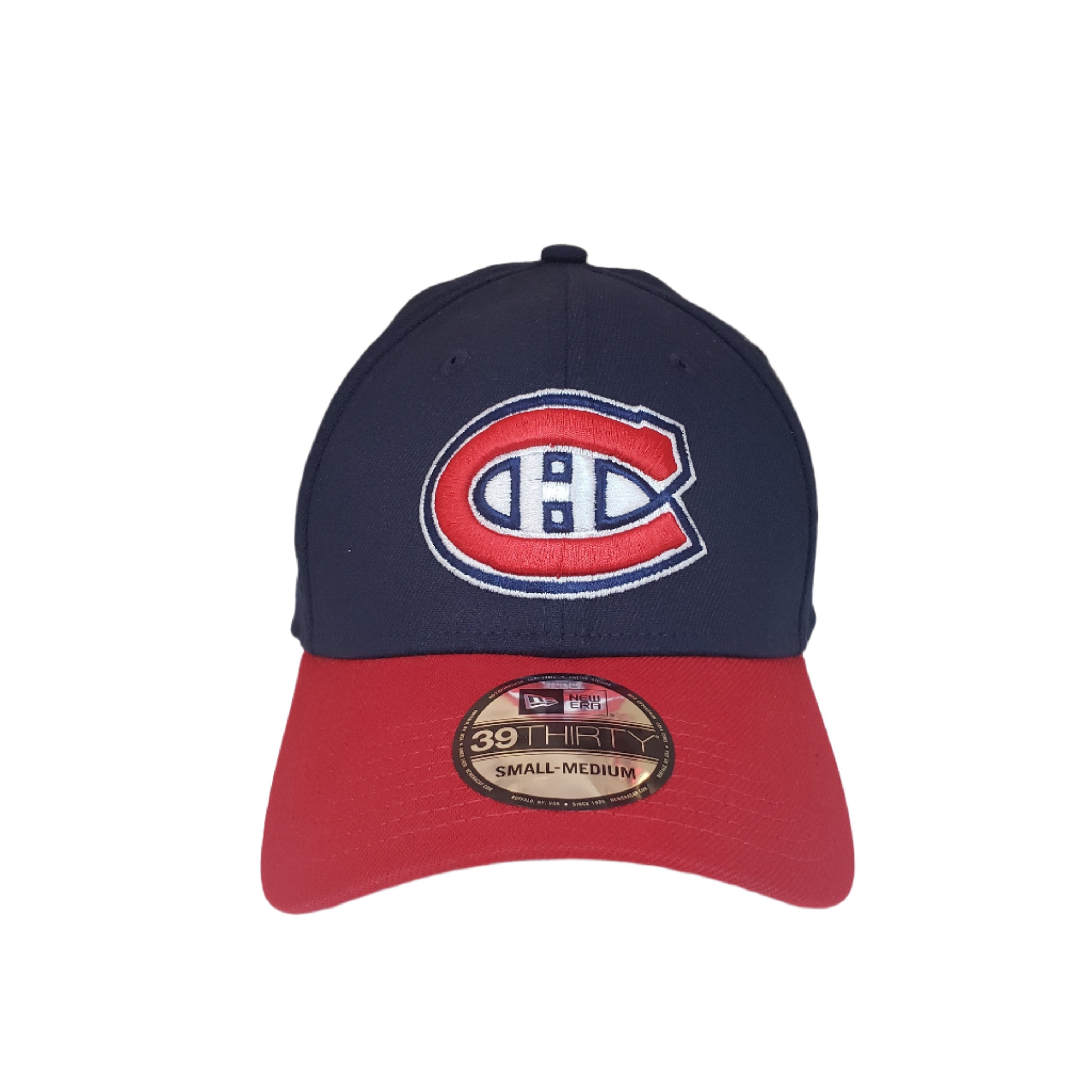 Montreal Canadiens NHL New Era Men's Navy/Red 39Thirty Team Classic Stretch Fit Hat