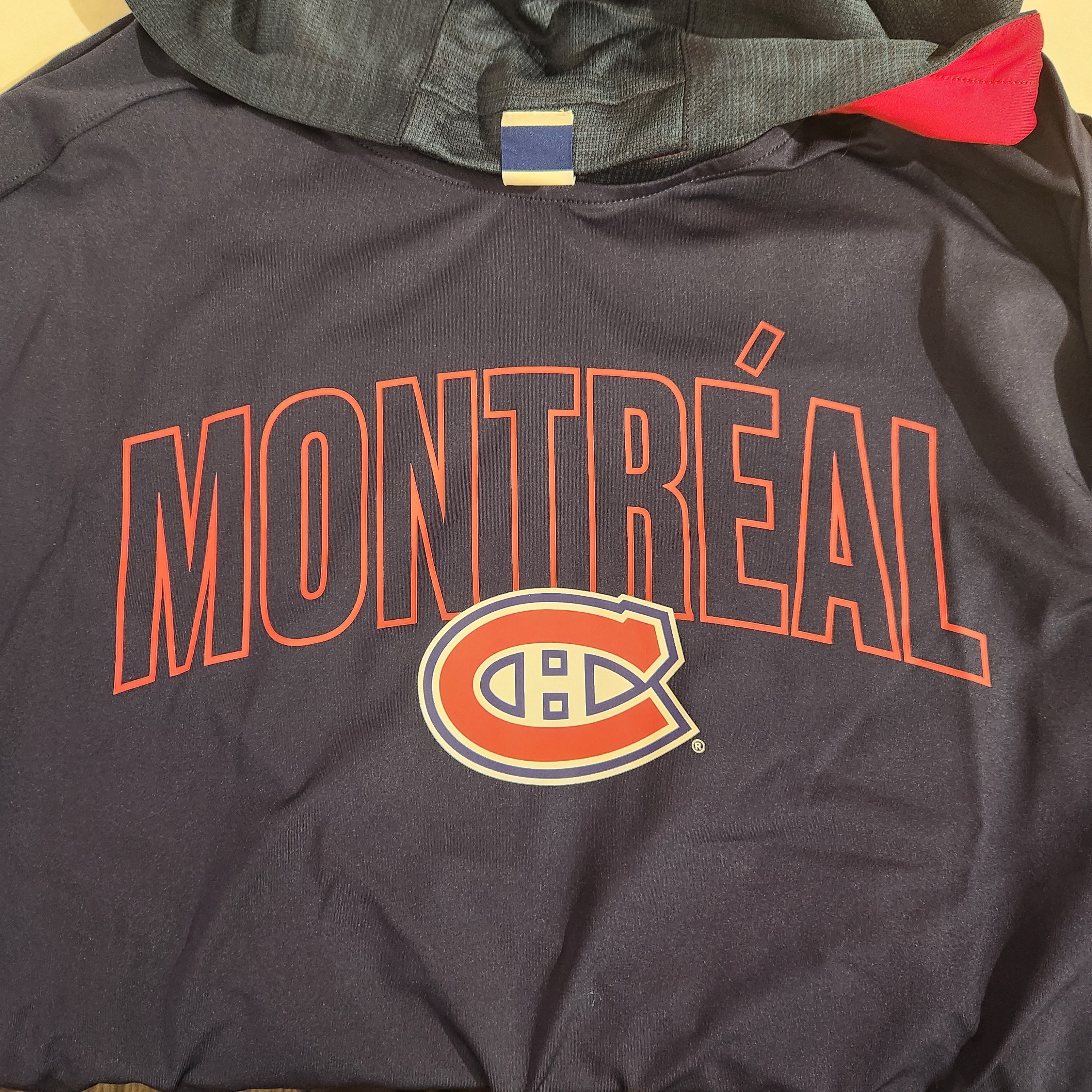 Chemise à manches longues marine Penalty pour homme des Canadiens de Montréal (NHL) de marque Fanatics