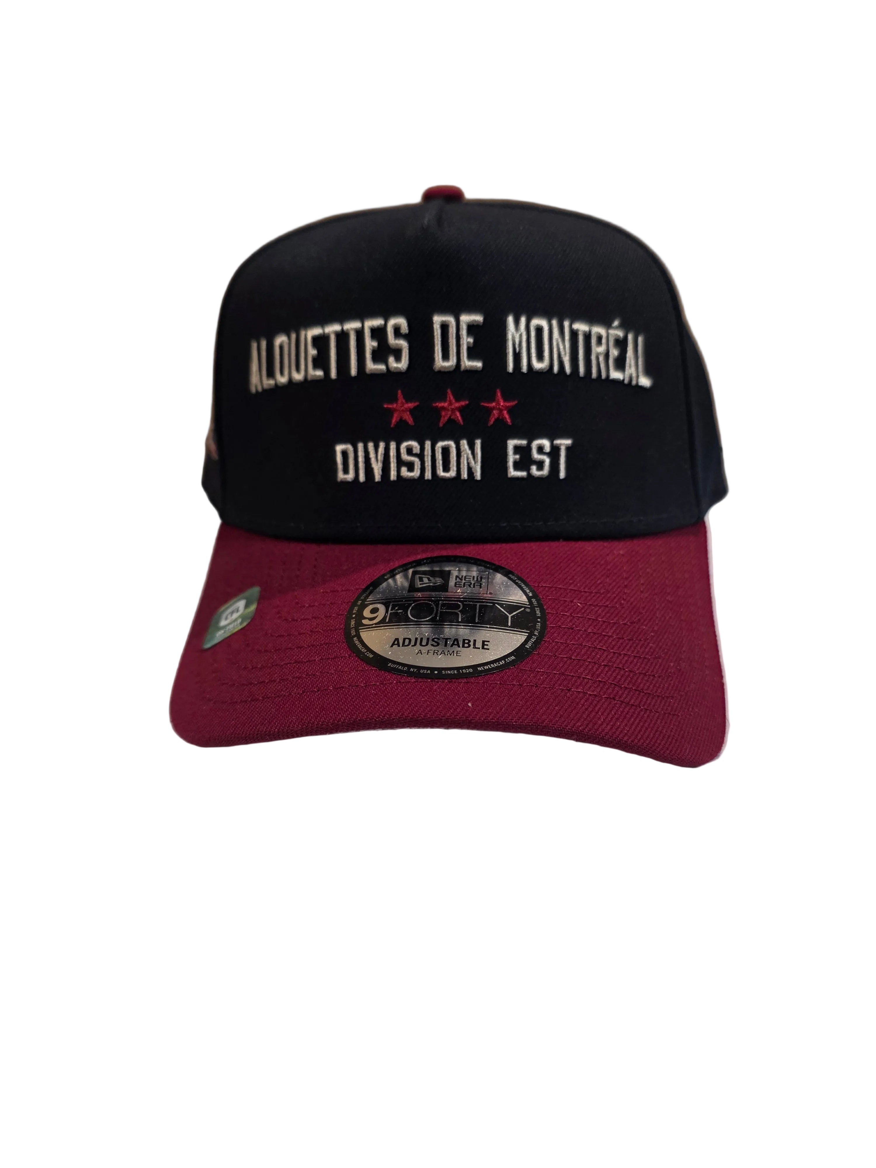 Montreal Alouettes CFL New Era Men's Navy/Red 9Forty A-Frame 2026 Turf Traditions Snapback Hat