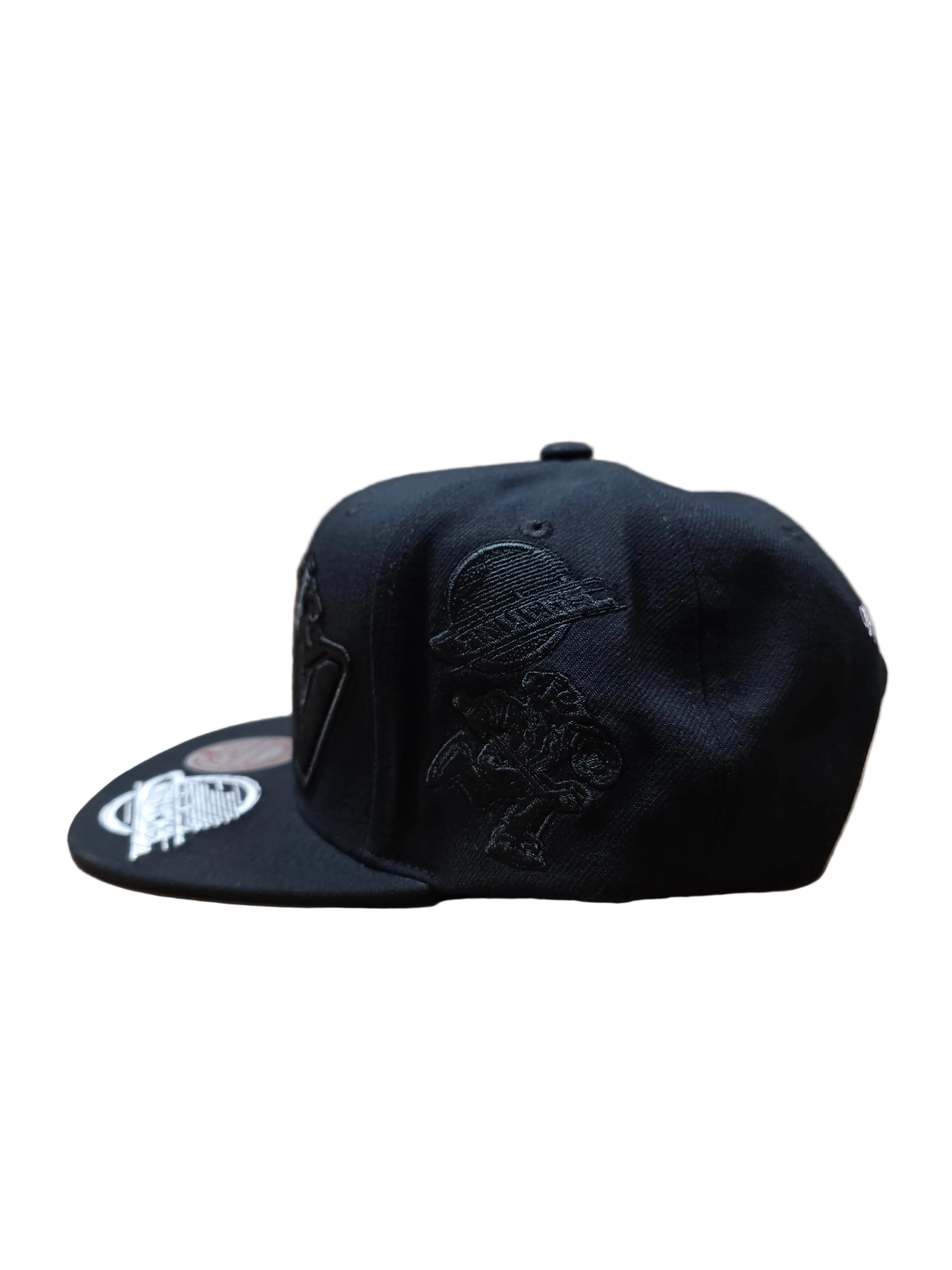 Vancouver Canucks NHL Mitchell & Ness Men's Black Blacked Out Snapback Hat