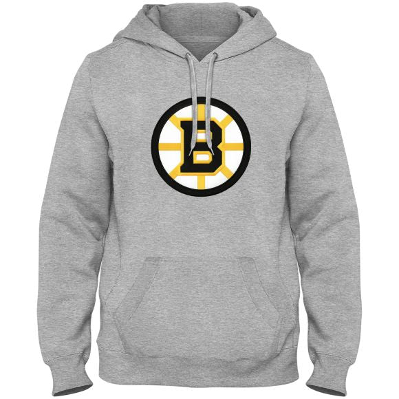 Sweat à capuche avec logo en sergé Express gris athlétique des Bruins de Boston NHL Bulletin pour hommes