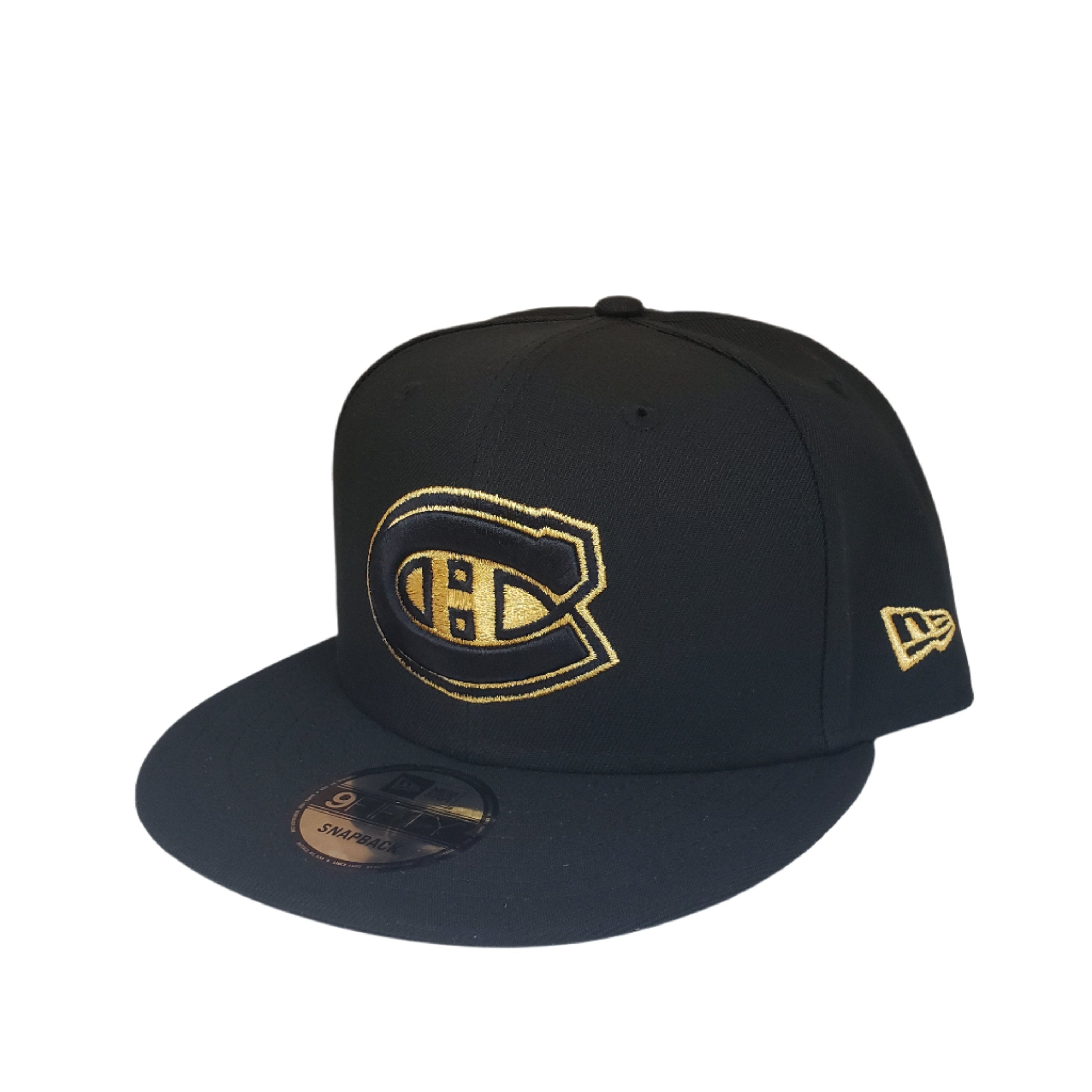 Casquette Snapback 9Fifty Gold Logo des Canadiens de Montréal NHL New Era pour homme noire