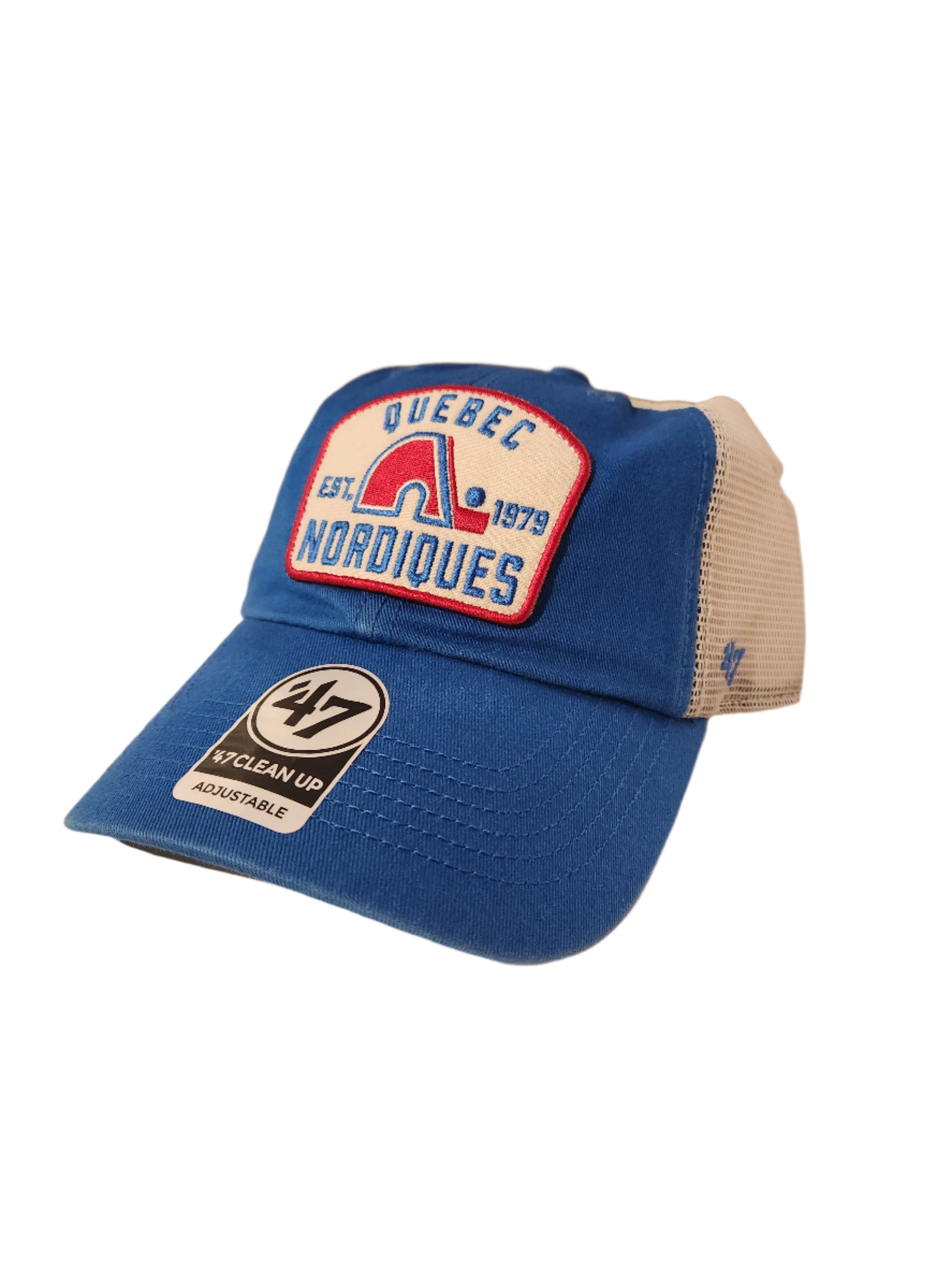 Quebec Nordiques NHL 47 Brand Men's Royal Mccall Clean Up Adjustable Hat