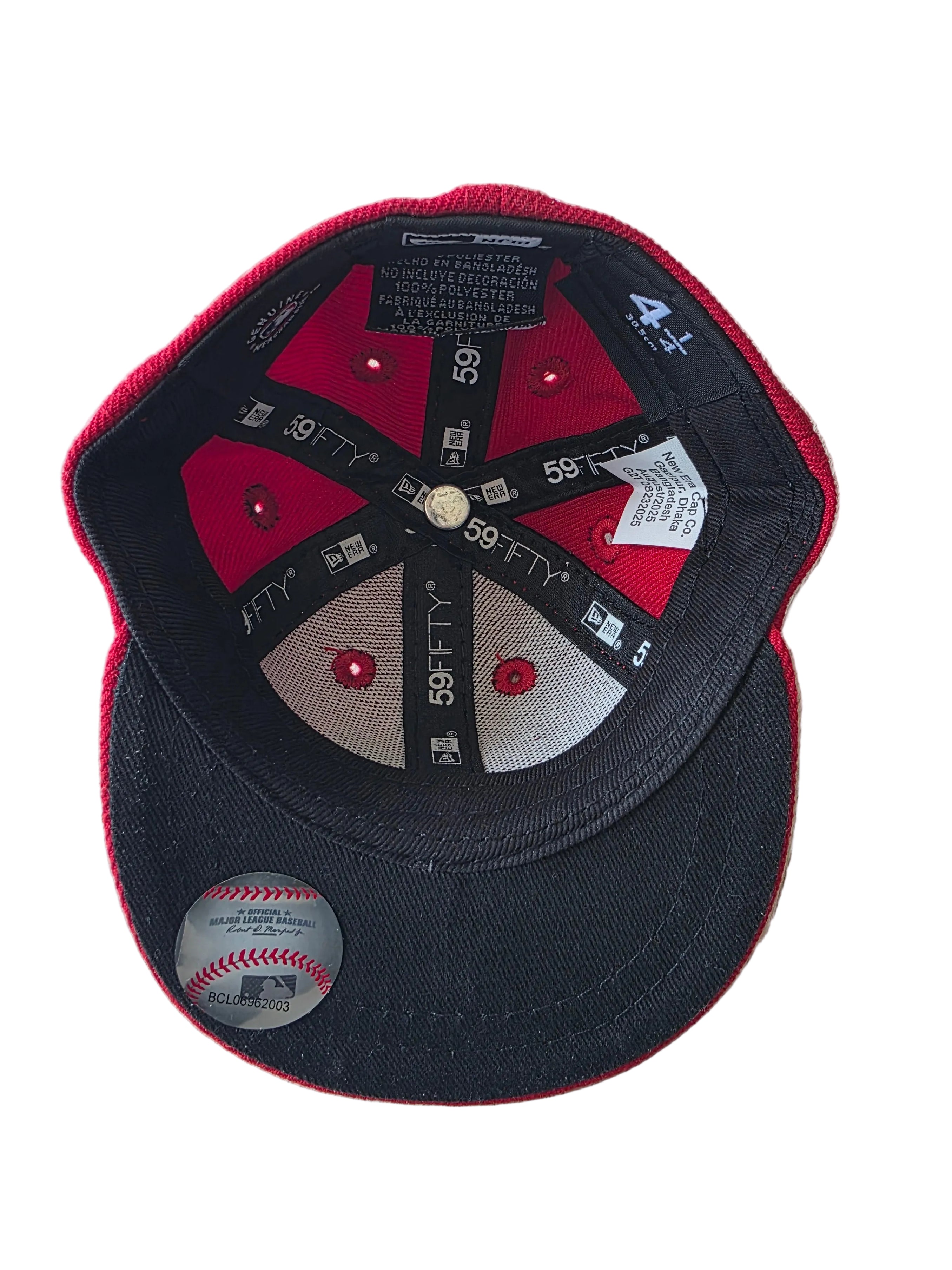 Toronto Blue Jays MLB New Era Red Authentic Collection Mini 59FIFTY Fitted Cap