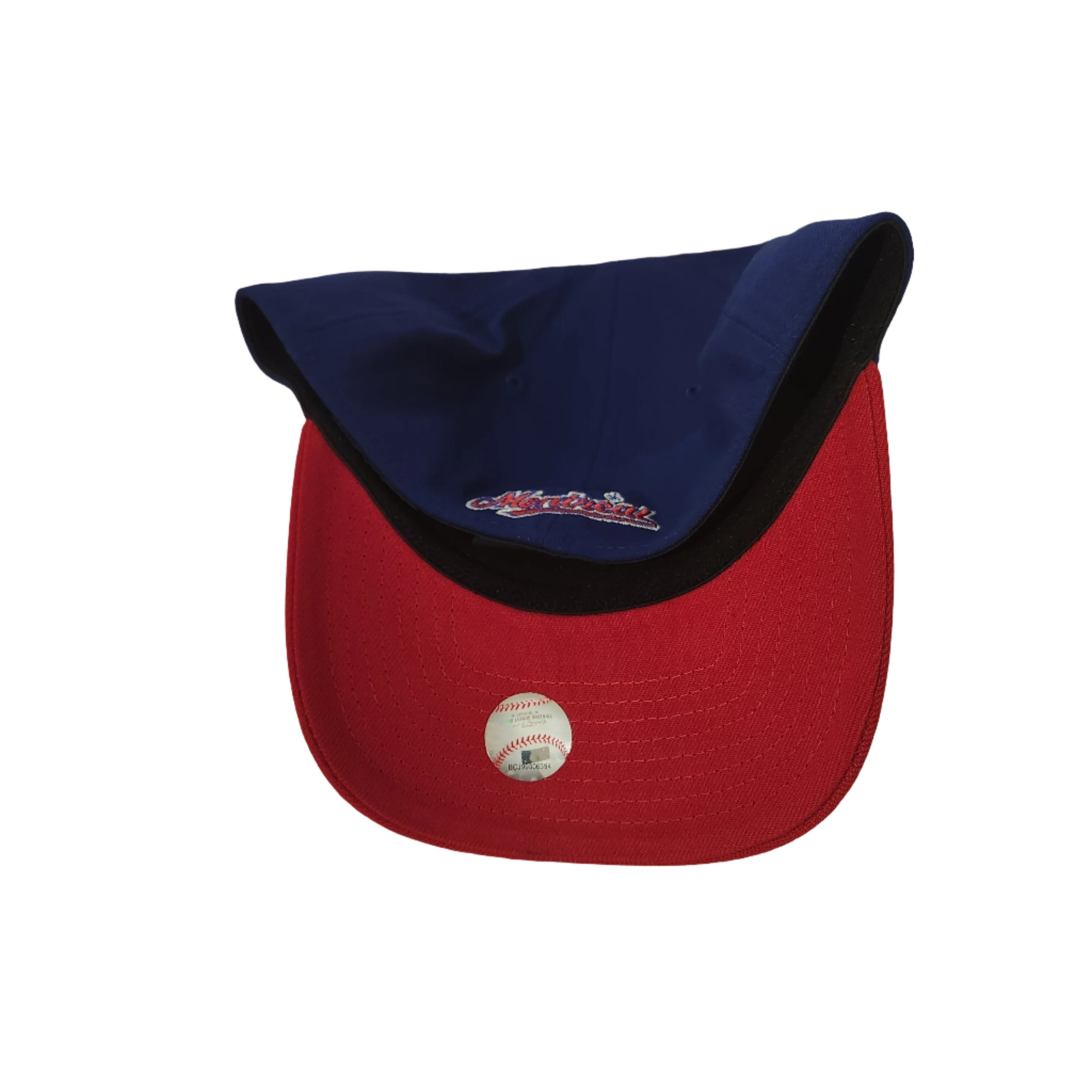 Montreal Expos MLB New Era Men's Navy/Red 39Thirty Team Classic Stretch Fit Hat