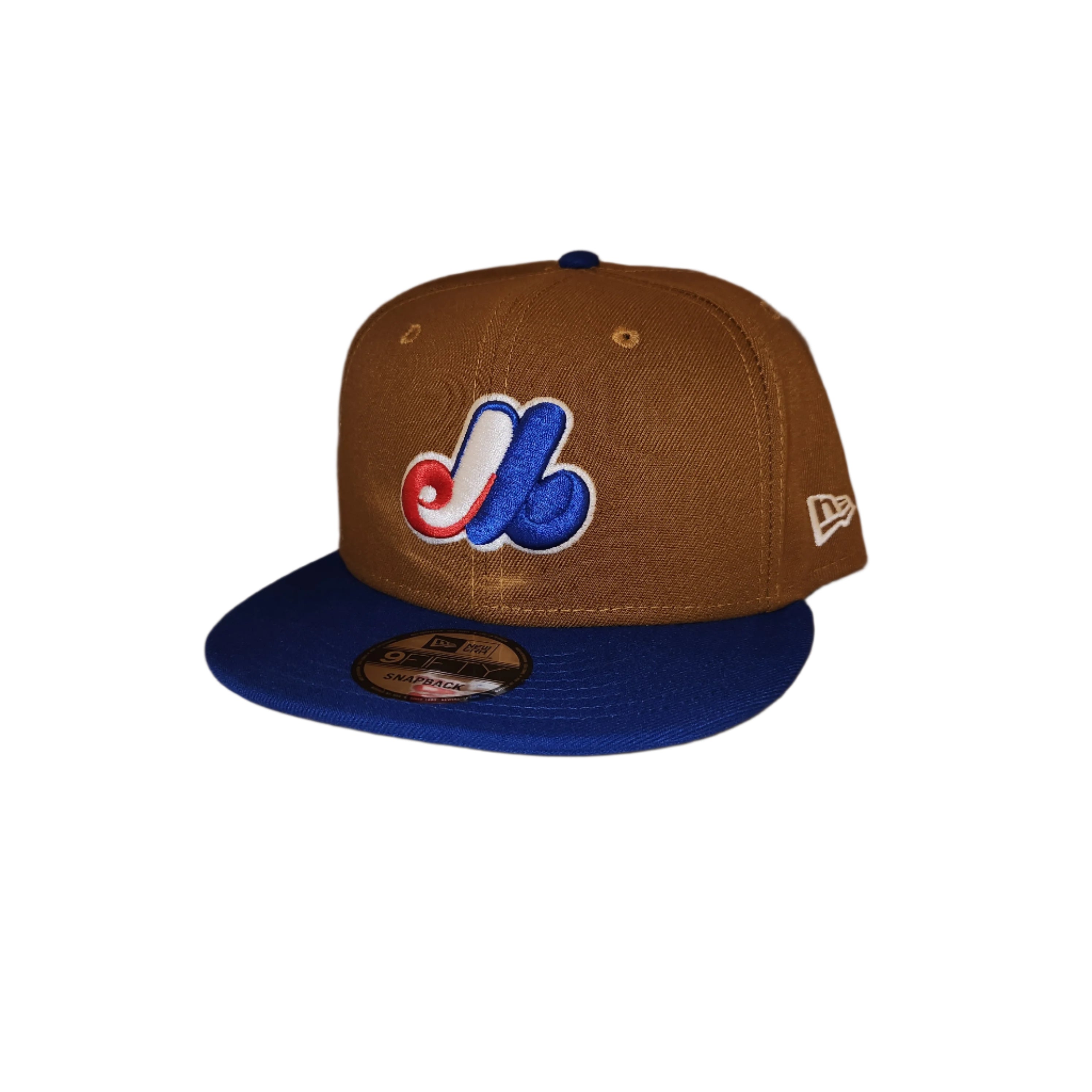 Montreal Expos MLB New Era Men's 9Fifty Toasted Peanut/Royal Basic Snapback Hat